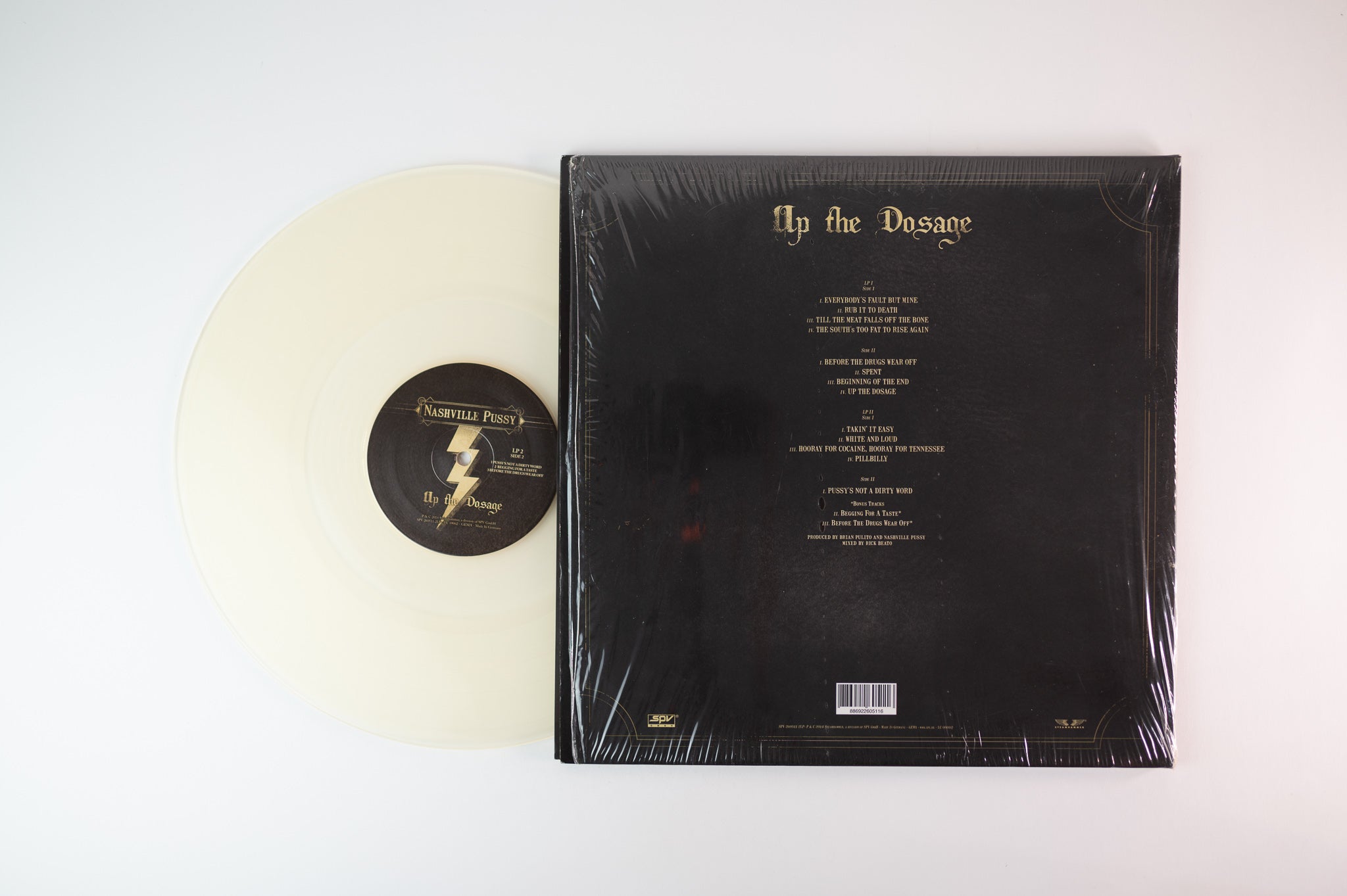 Nashville Pussy - Up The Dosage on Steamhammer Clear Vinyl With CD