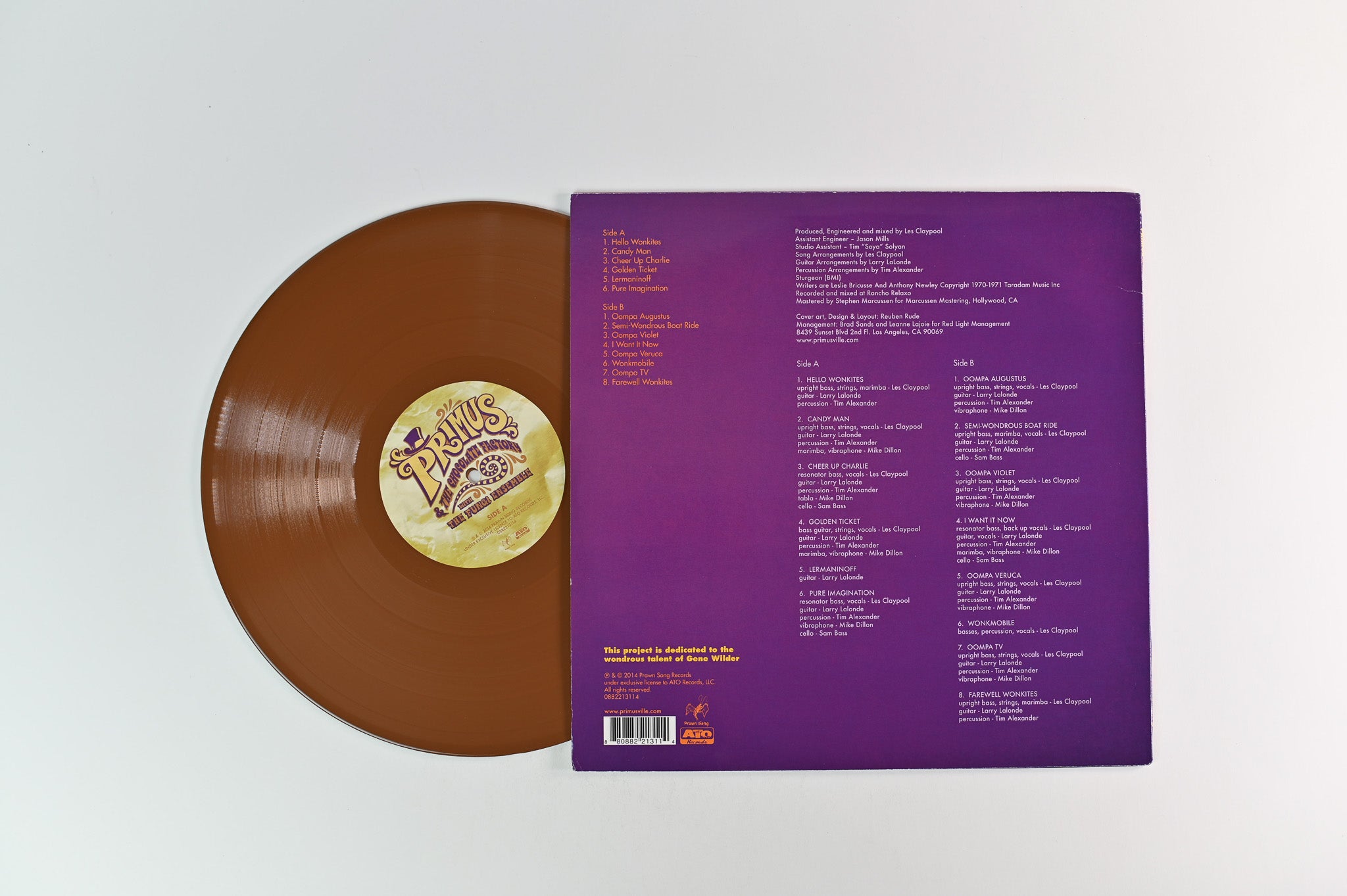 Primus - Primus & The Chocolate Factory With The Fungi Ensemble on Prawn Song Chocolate Brown Wvinyl