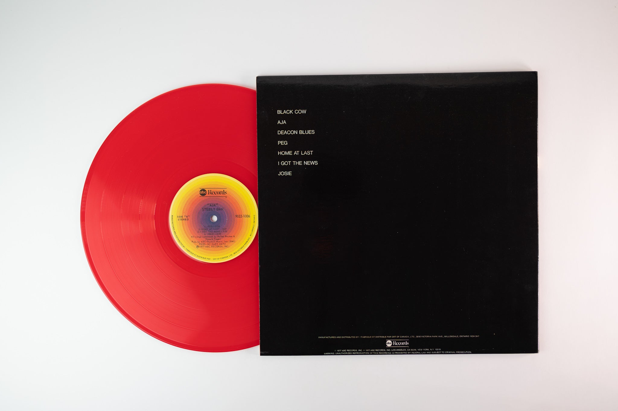Steely Dan - Aja on ABC Red Vinyl Canadian Pressing