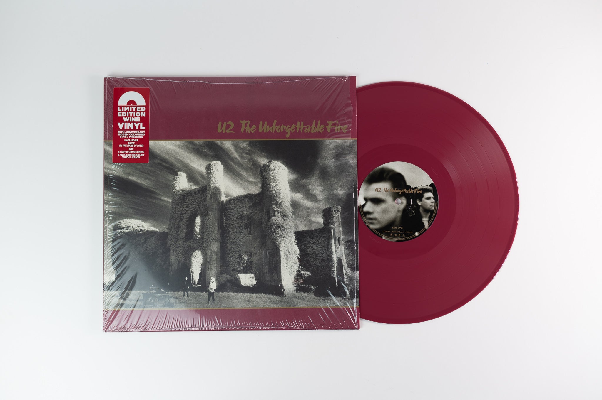 U2 - The Unforgettable Fire on Mercury Island Interscope Limited Wine Vinyl 35th Anniversary Reissue