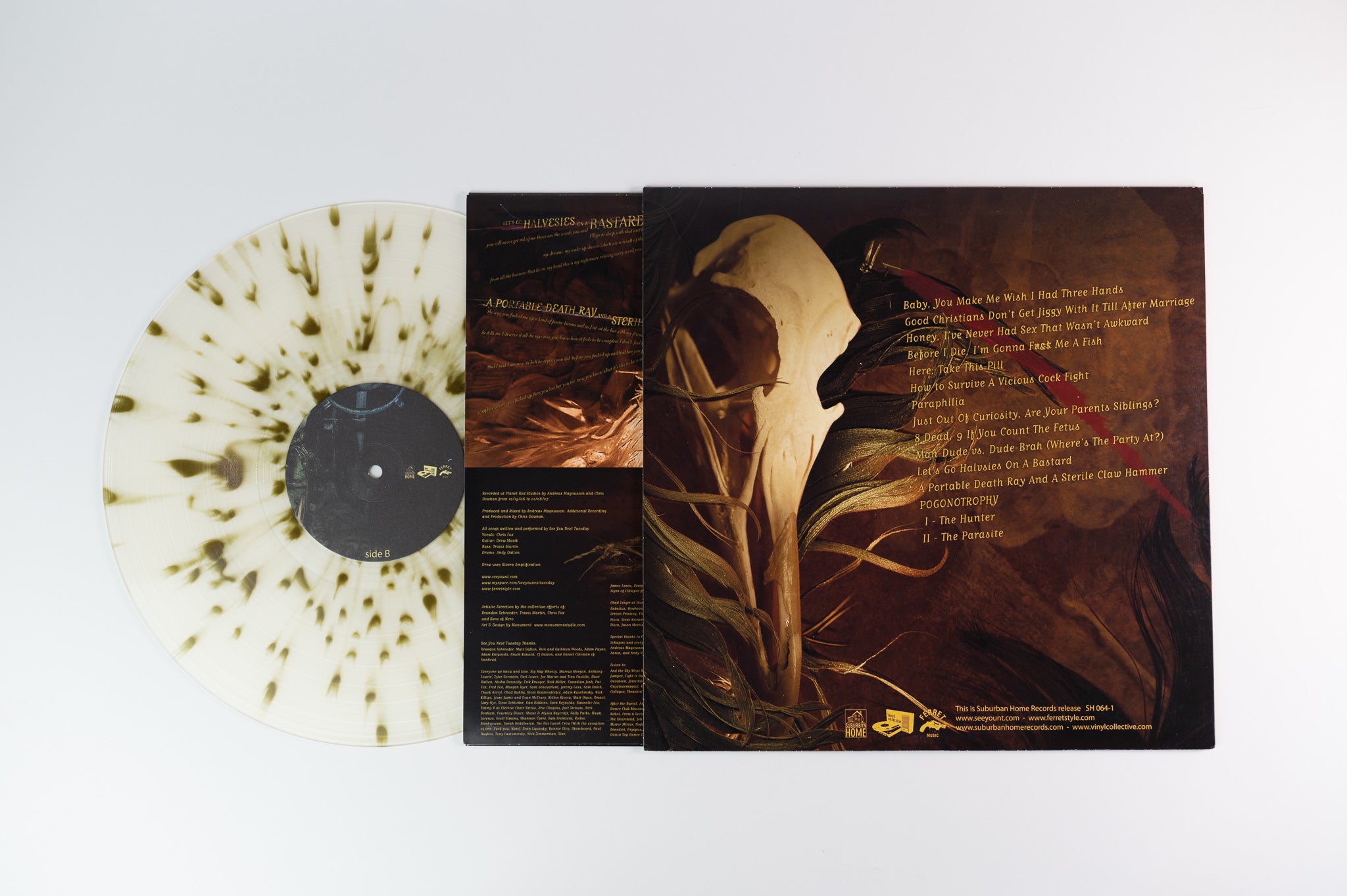 See You Next Tuesday - Parasite on Suburban Home Limited Milky Clear with Gold Splatter