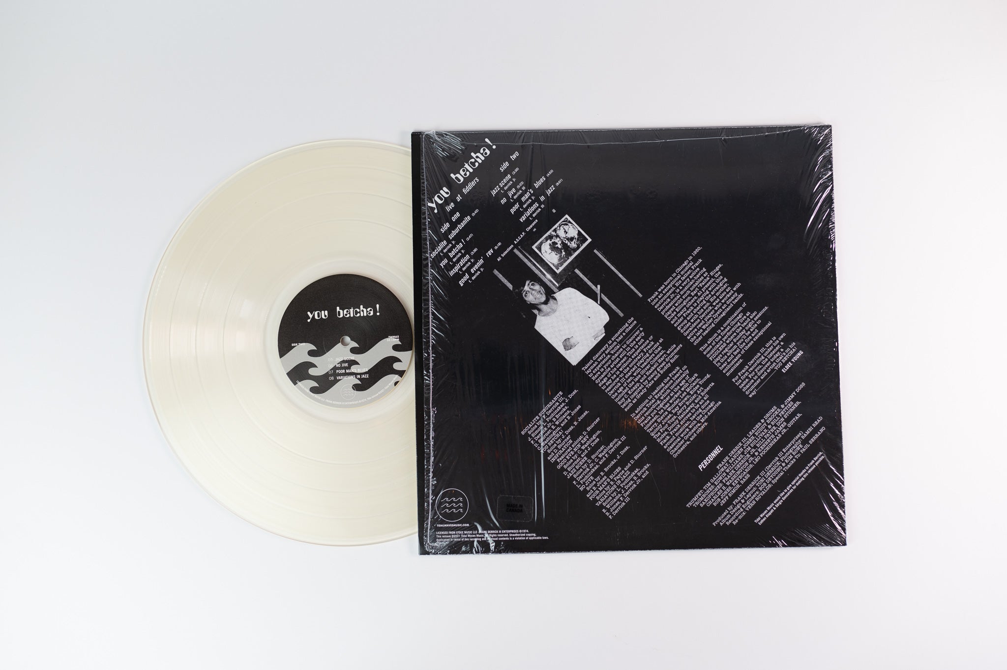 The Frank Derrick Total Experience - You Betcha! Plaid Room Exclusive Limited Milky Clear Vinyl