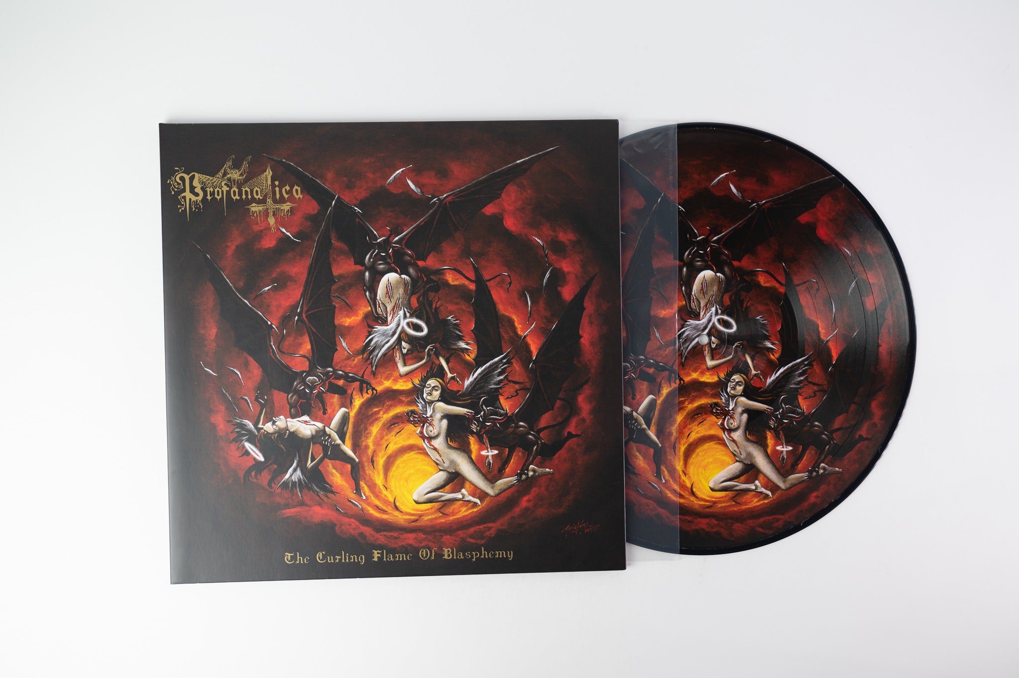 Profanatica - The Curling Flame Of Blasphemy on Hells Headbangers Picture Disc