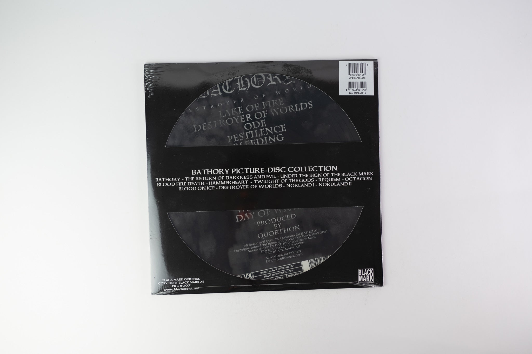 Bathory - Destroyer Of Worlds on Black Mark Limited Edition Picture Disc Reissue Sealed