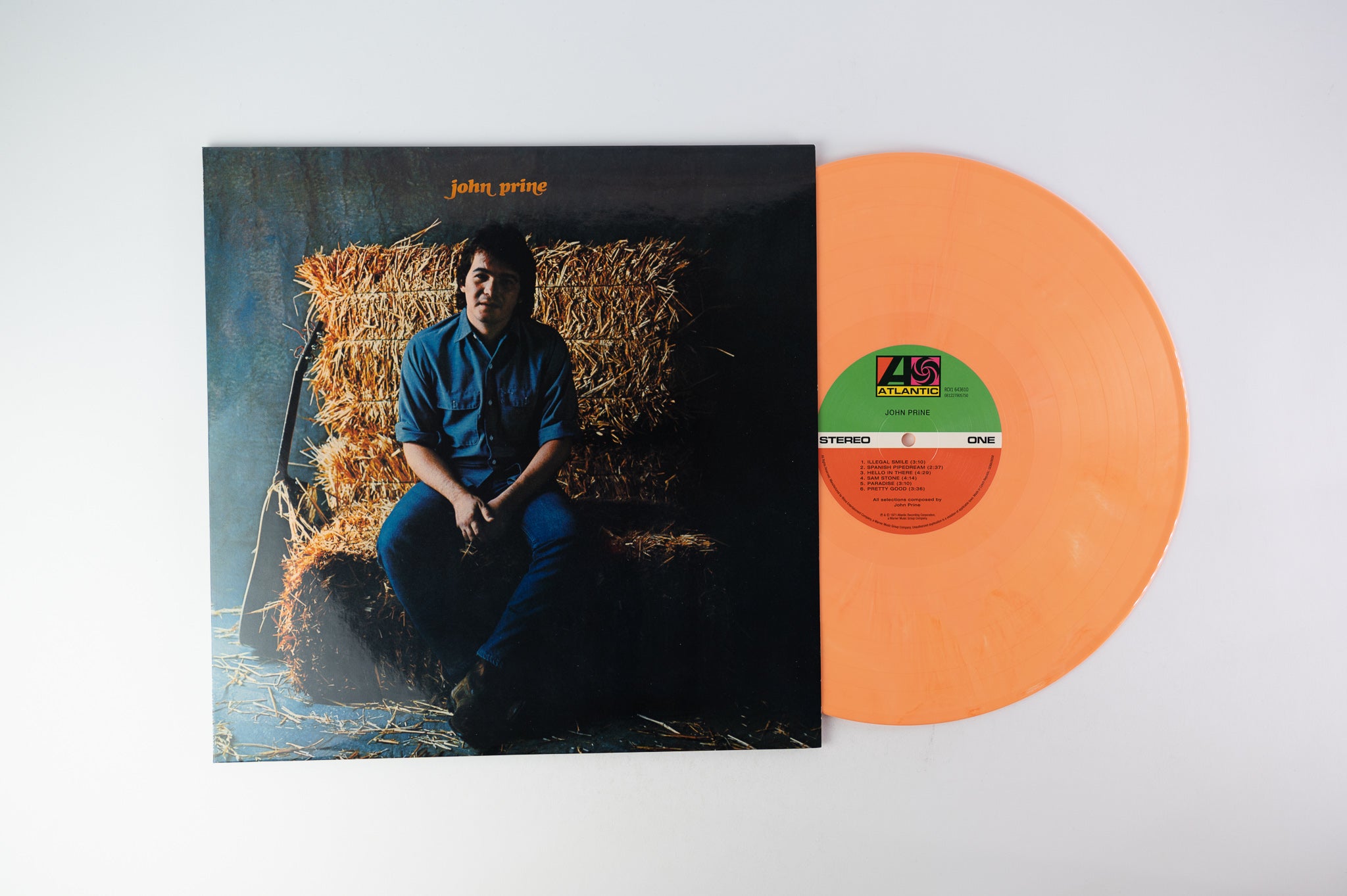 John Prine - John Prine on Atlantic Vinyl Me Please Series Orange Marble Vinyl Limited Reissue