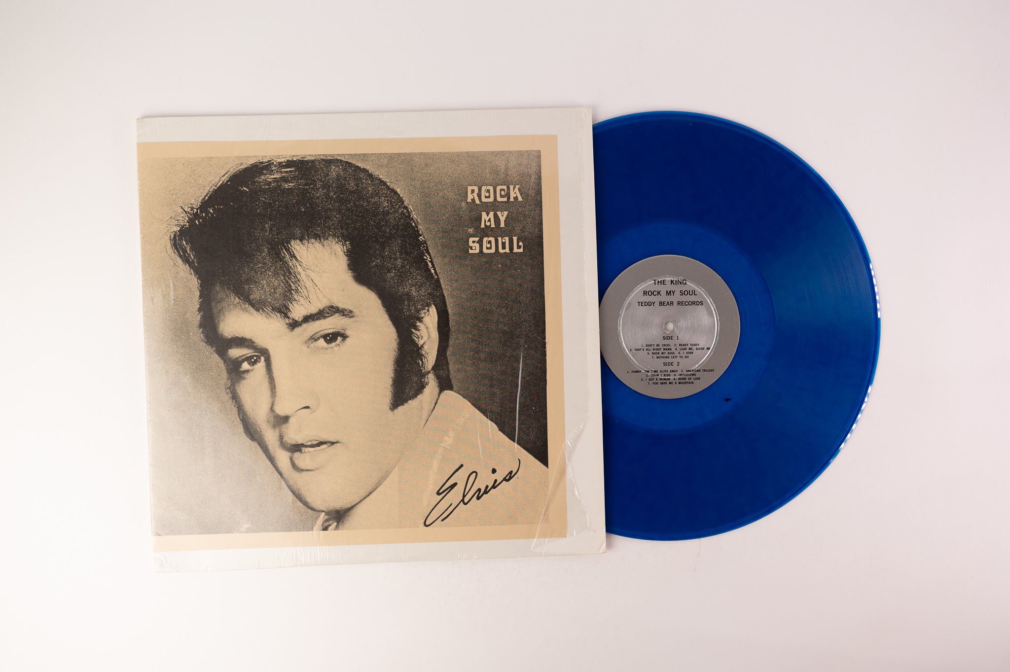 Elvis Presley - Rock My Soul on Teddy Bear Blue Vinyl Unofficial Release