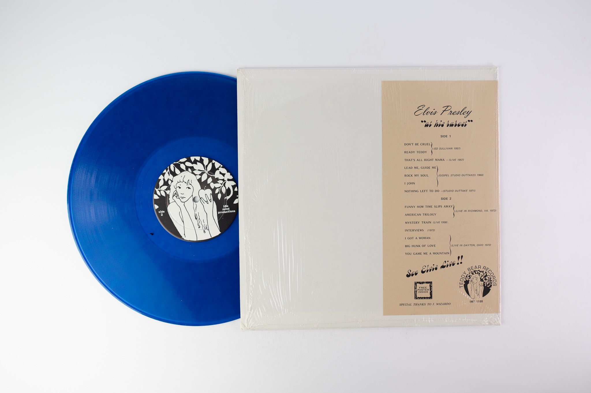 Elvis Presley - Rock My Soul on Teddy Bear Blue Vinyl Unofficial Release