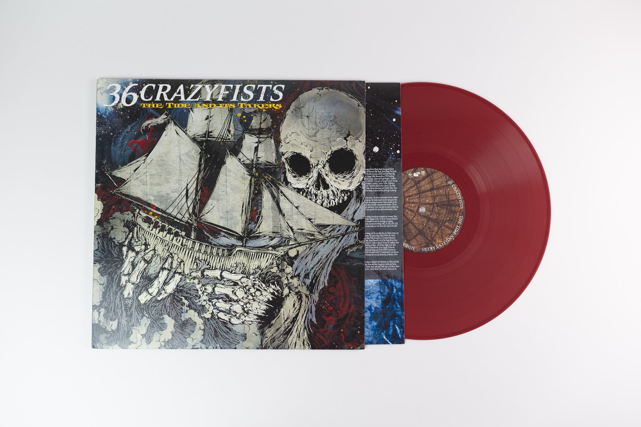 36 Crazyfists - The Tide And Its Takers on Suburban Red Vinyl
