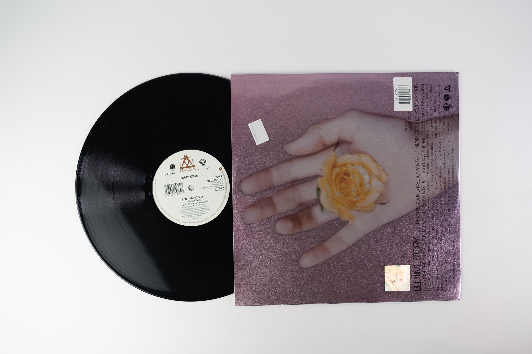 Madonna - Bedtime Story on Maverick UK Pressing 12" Single