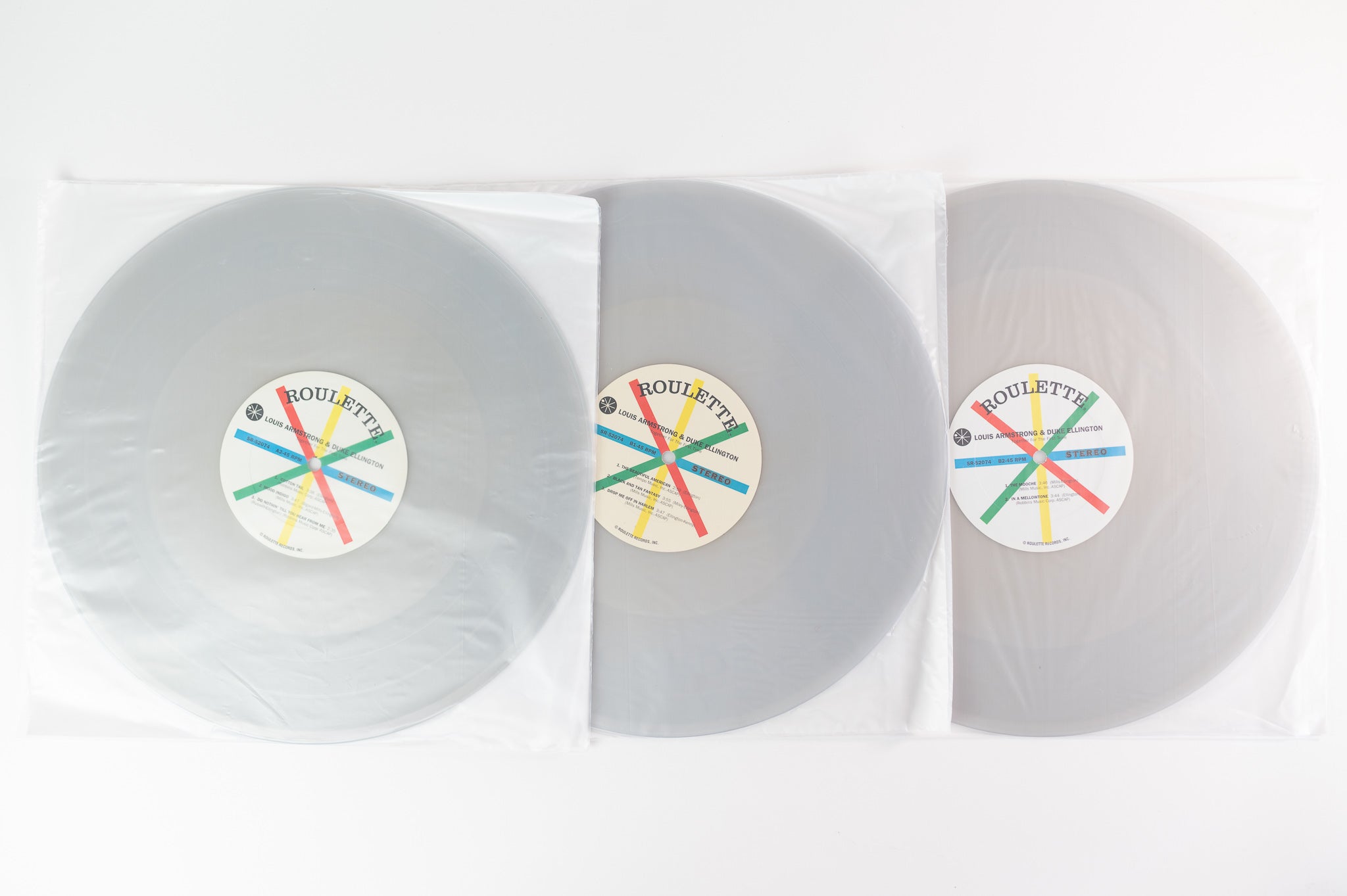 Louis Armstrong & Duke Ellington - Recording Together For The First Time Classic Records Clear Vinyl 200 Gram Reissue