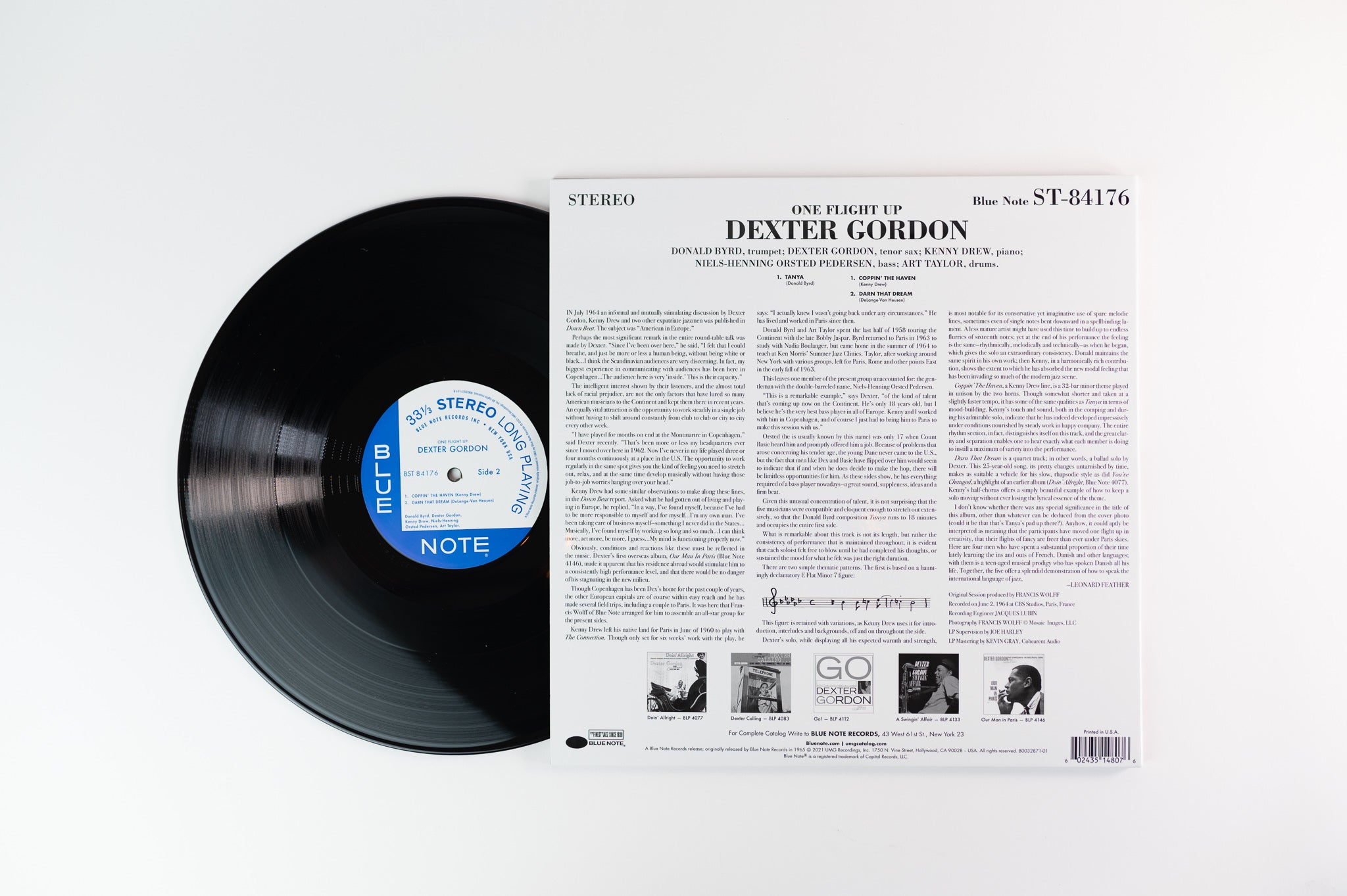 Dexter Gordon - One Flight Up on Blue Note Tone Poet Series Reissue