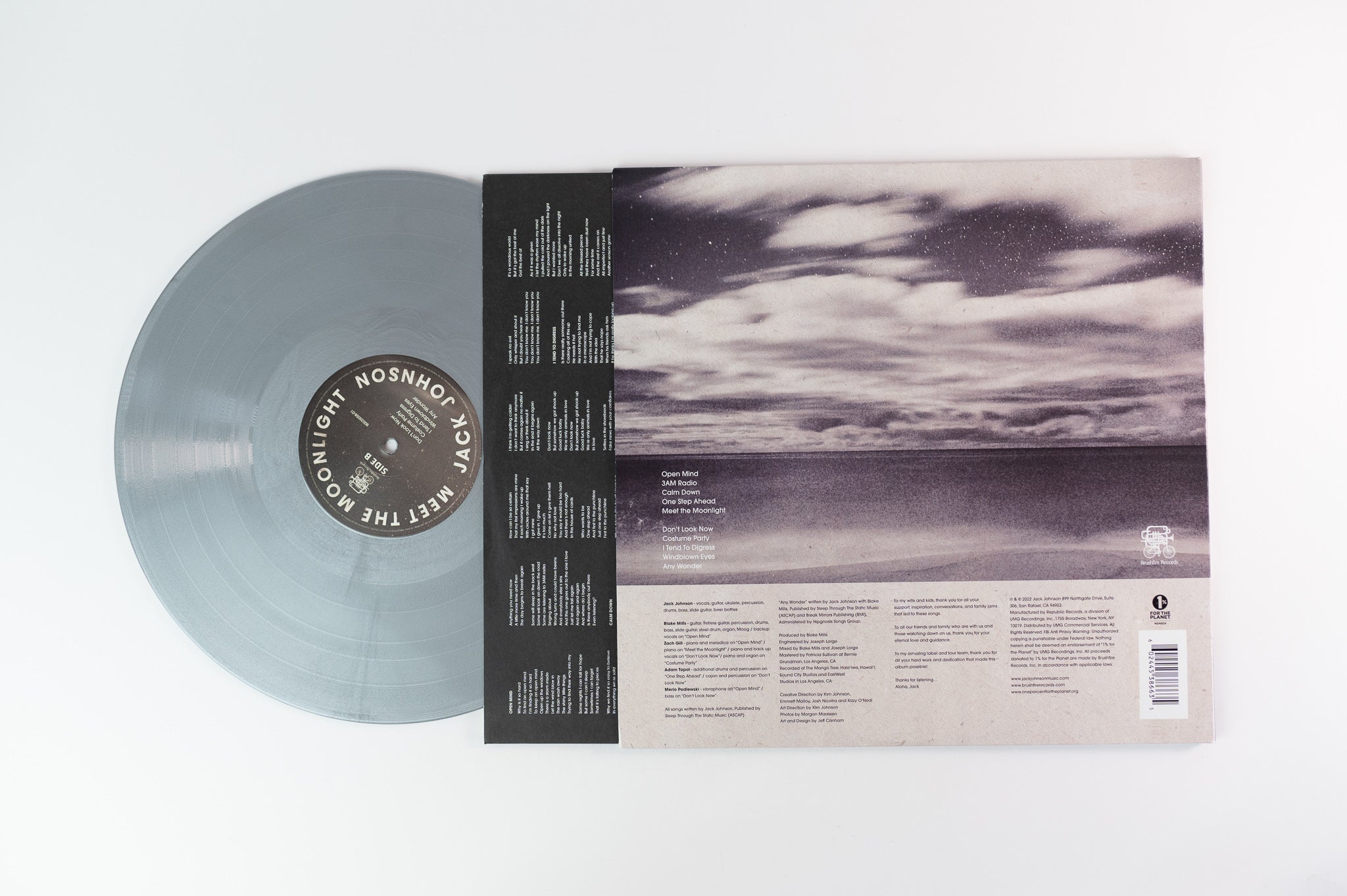 Jack Johnson - Meet The Moonlight on Brushfire Ltd Silver 180 Gram