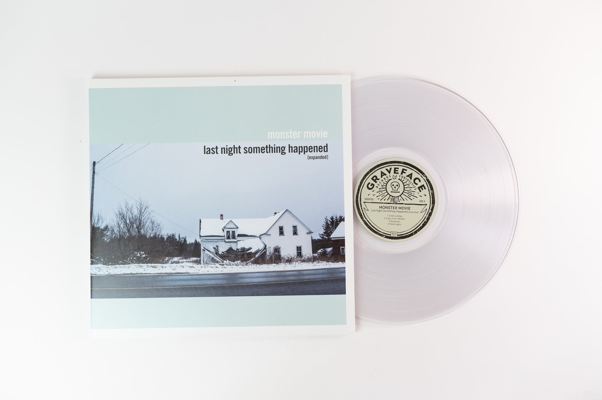 Monster Movie - Last Night Something Happened (Expanded) on Graveface RSD Black Friday 2019 Repress Clear and White