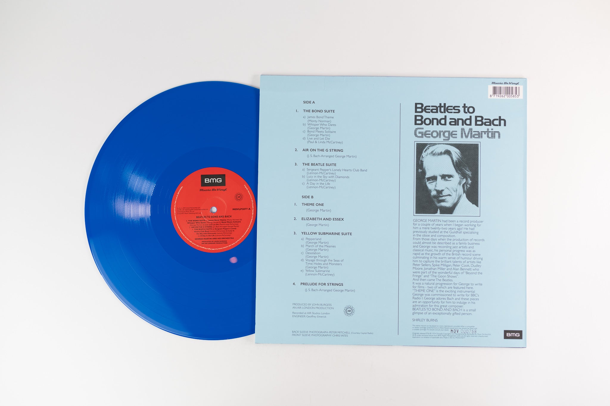 George Martin - Beatles To Bond And Bach on Music On Vinyl - Blue Vinyl
