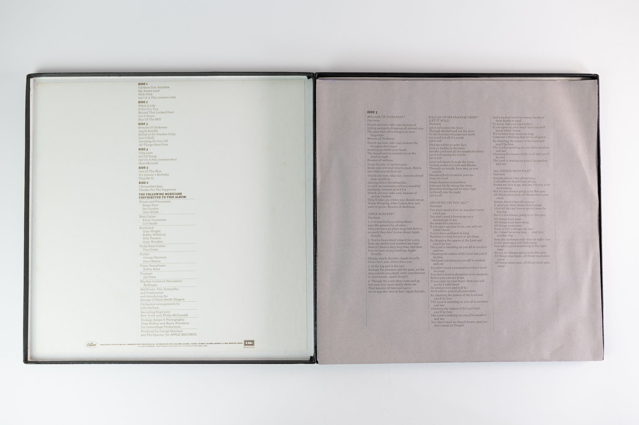 George Harrison - All Things Must Pass on Apple 1st Press Box Set