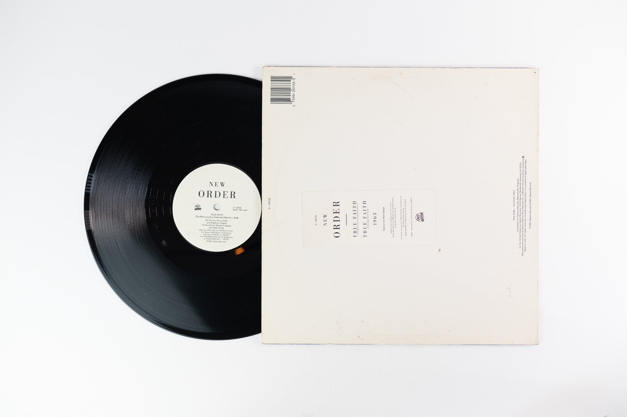 New Order - True Faith on Qwest 12" Single