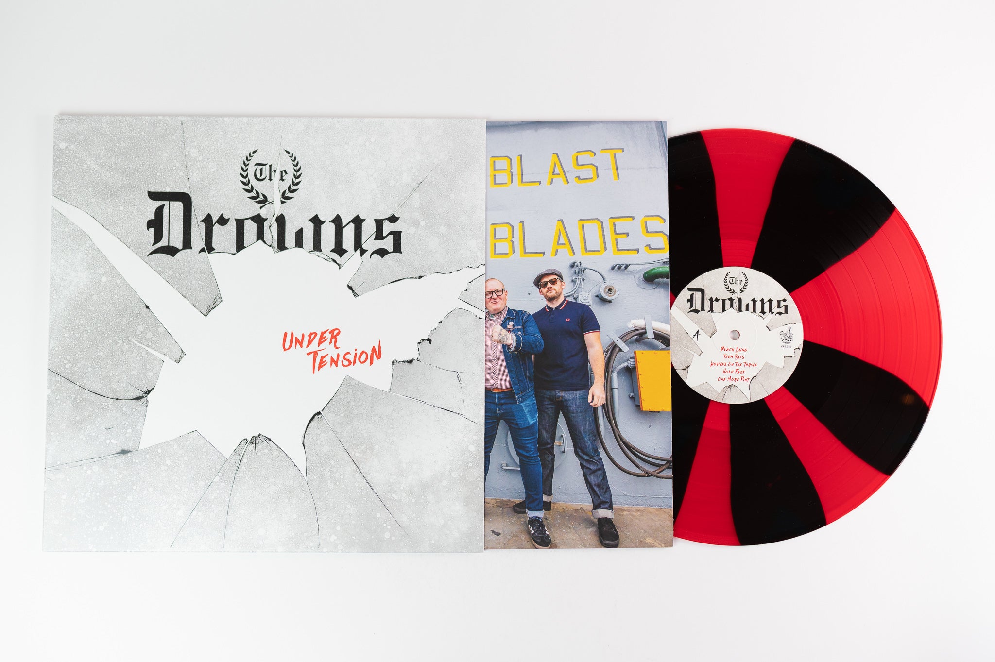 The Drowns - Under Tension on Pirates Press Records - Red / Black Vinyl
