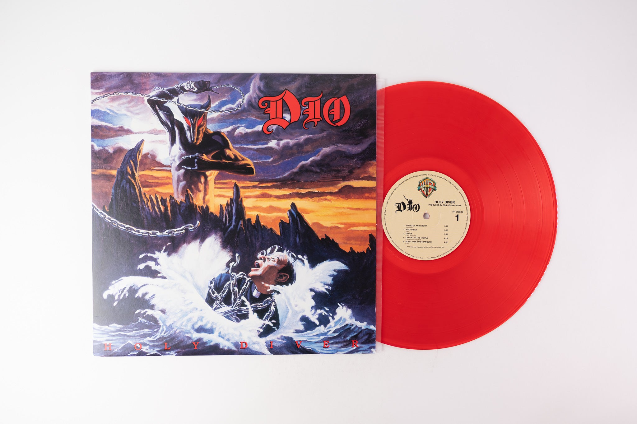Dio - Holy Diver on Warner Bros Limited Red Vinyl Reissue