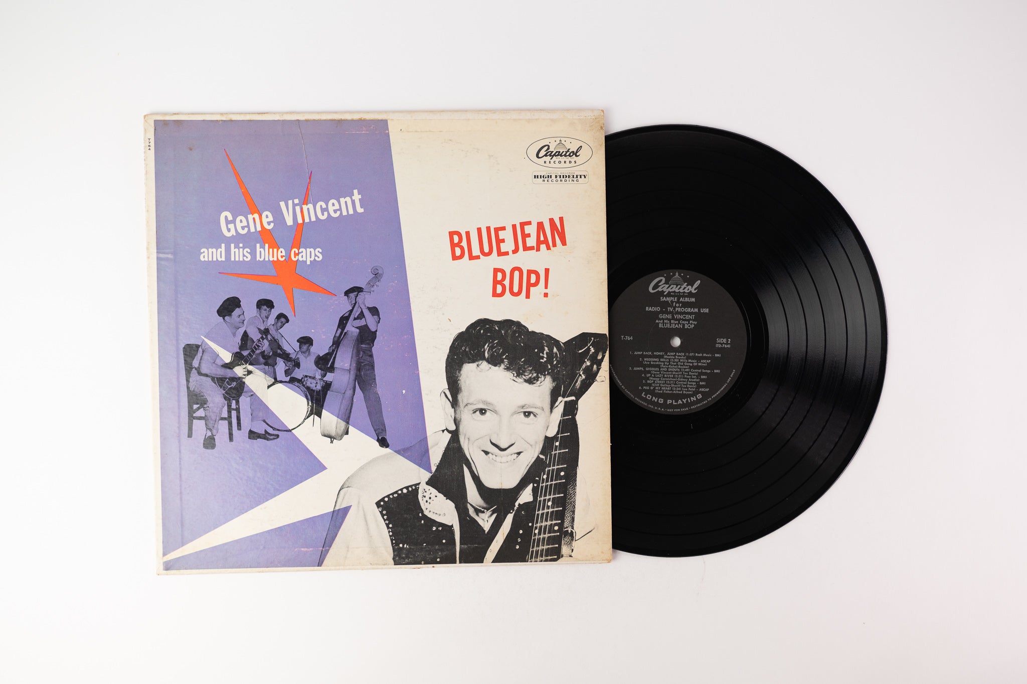 Gene Vincent & His Blue Caps - Bluejean Bop! on Capitol Black Label Promo for Radio and TV