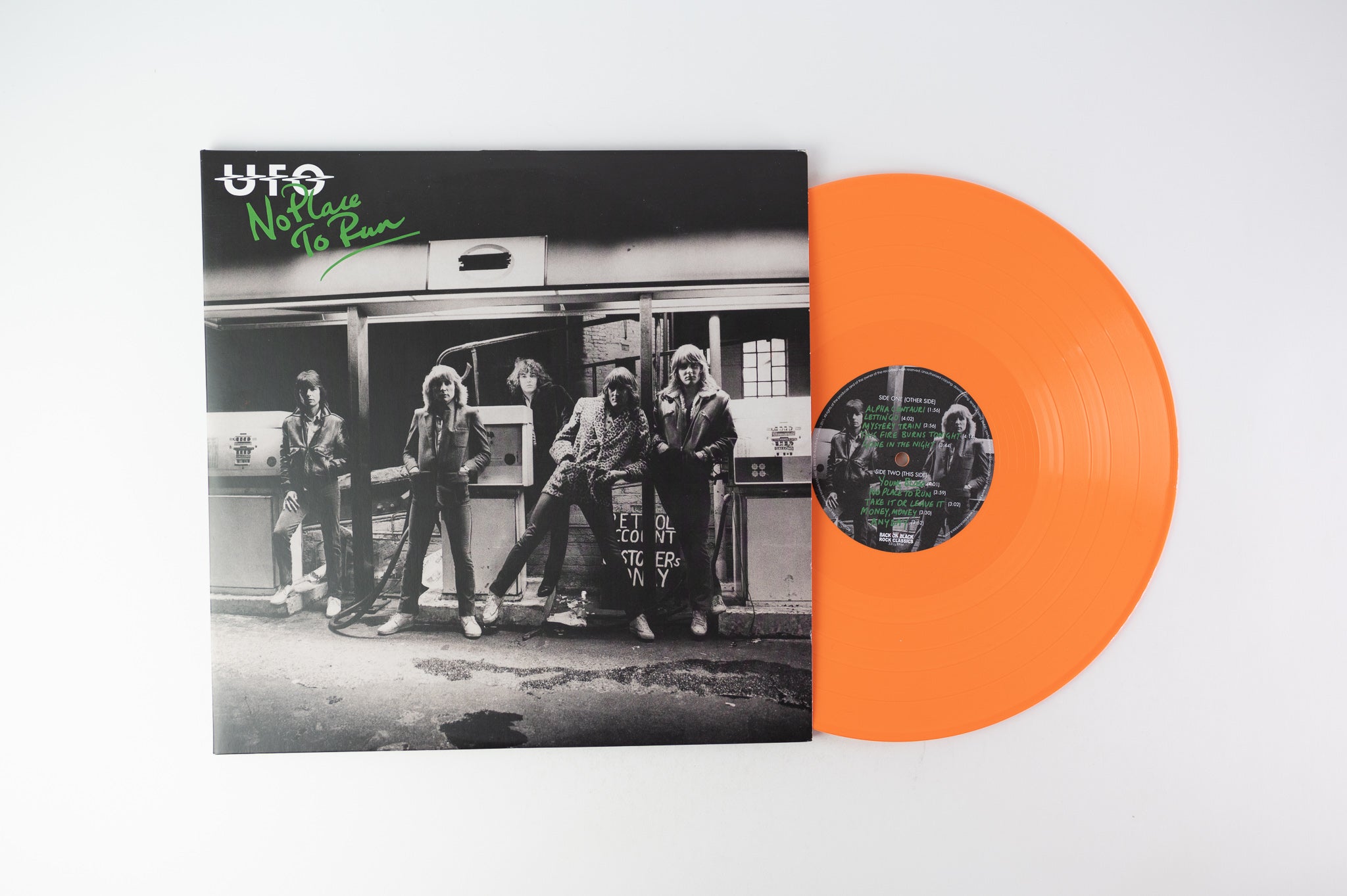 UFO - No Place To Run on Back on Black Limited UK Orange Vinyl Reissue