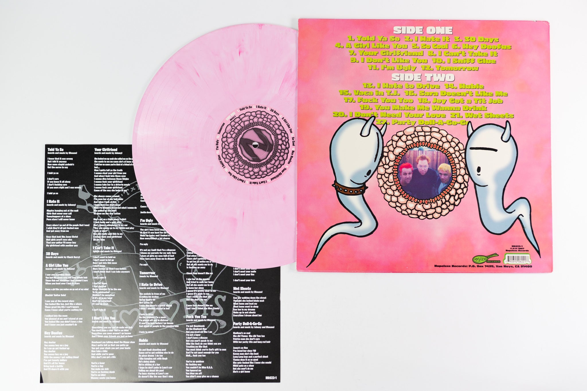 Nobodys - The Smell Of Victory on Hopeless Records - Pink Vinyl