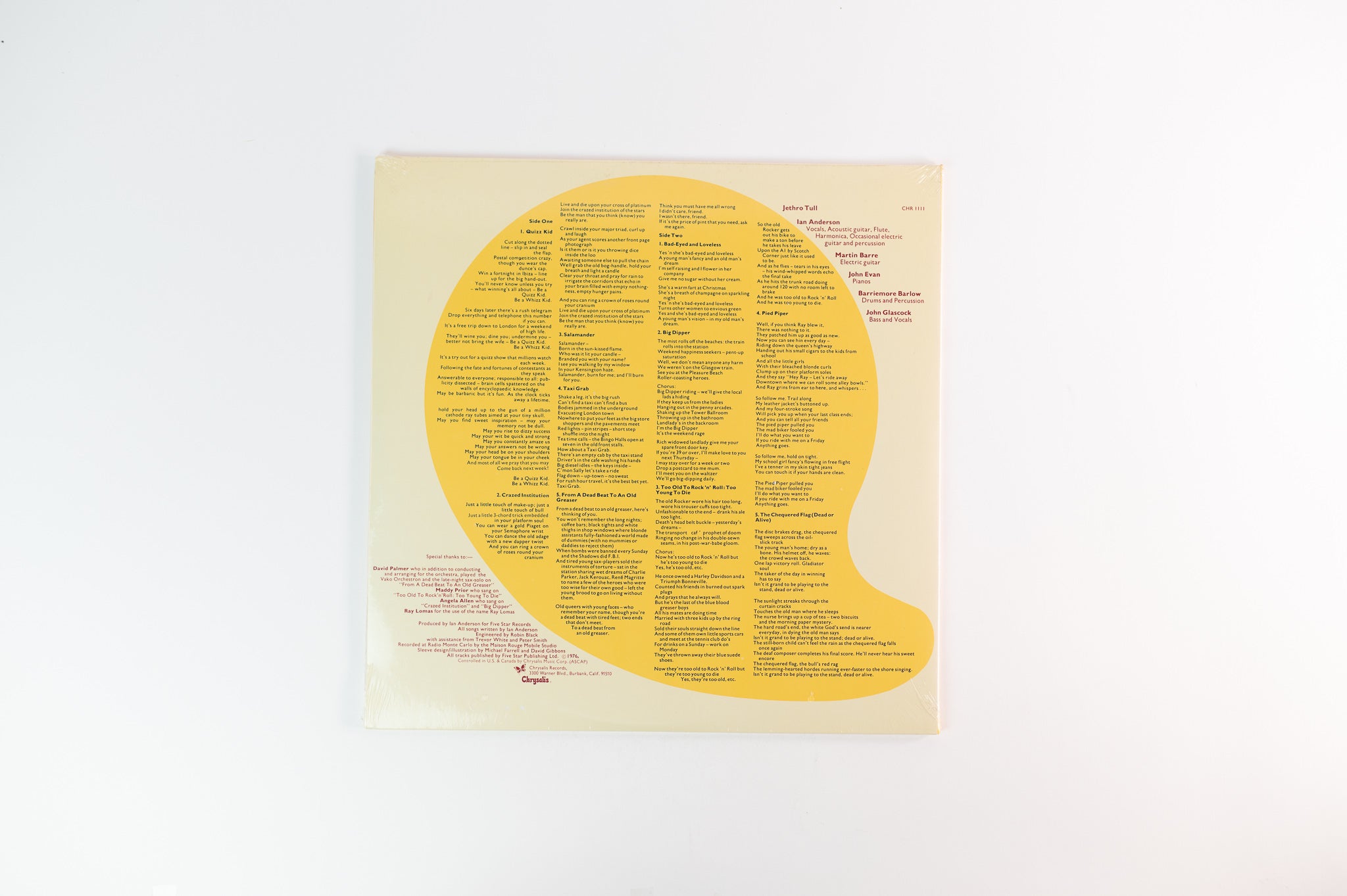 Jethro Tull - Too Old To Rock 'N' Roll: Too Young To Die! on Chrysalis - Sealed