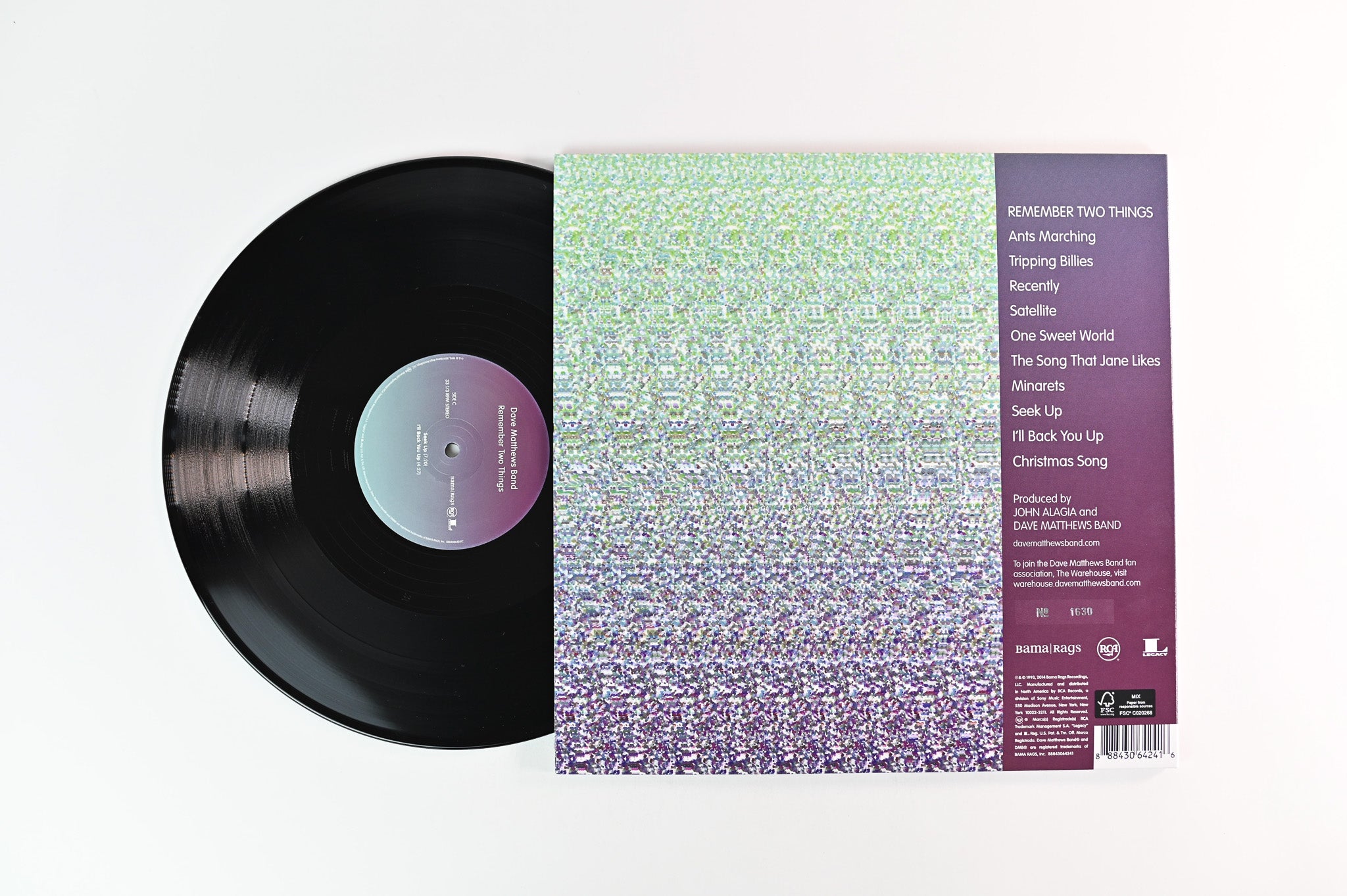 Dave Matthews Band - Remember Two Things on Bama Rags RCA Ltd Numbered 2014 Press