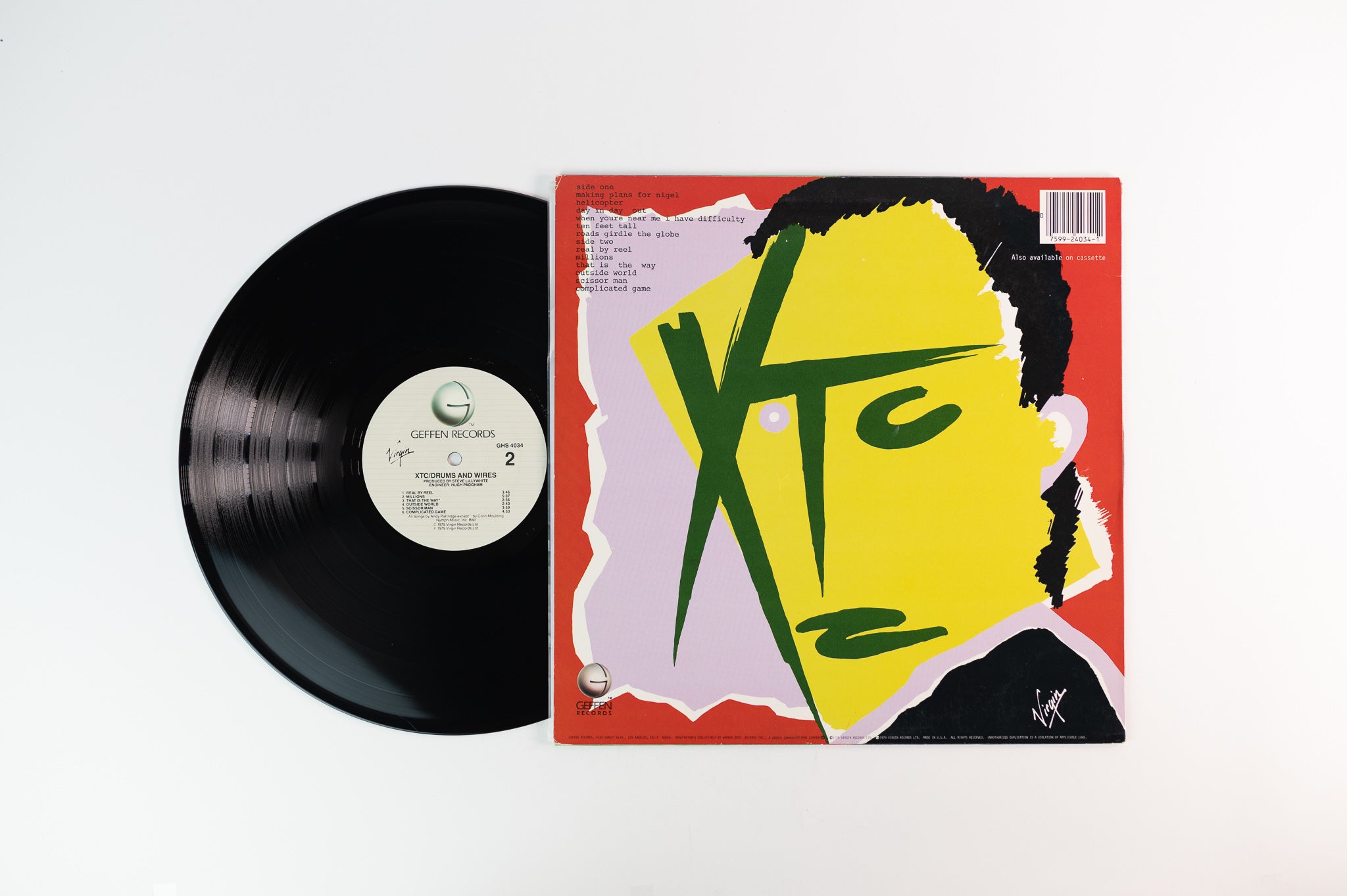 XTC - Drums And Wires on Geffen Records