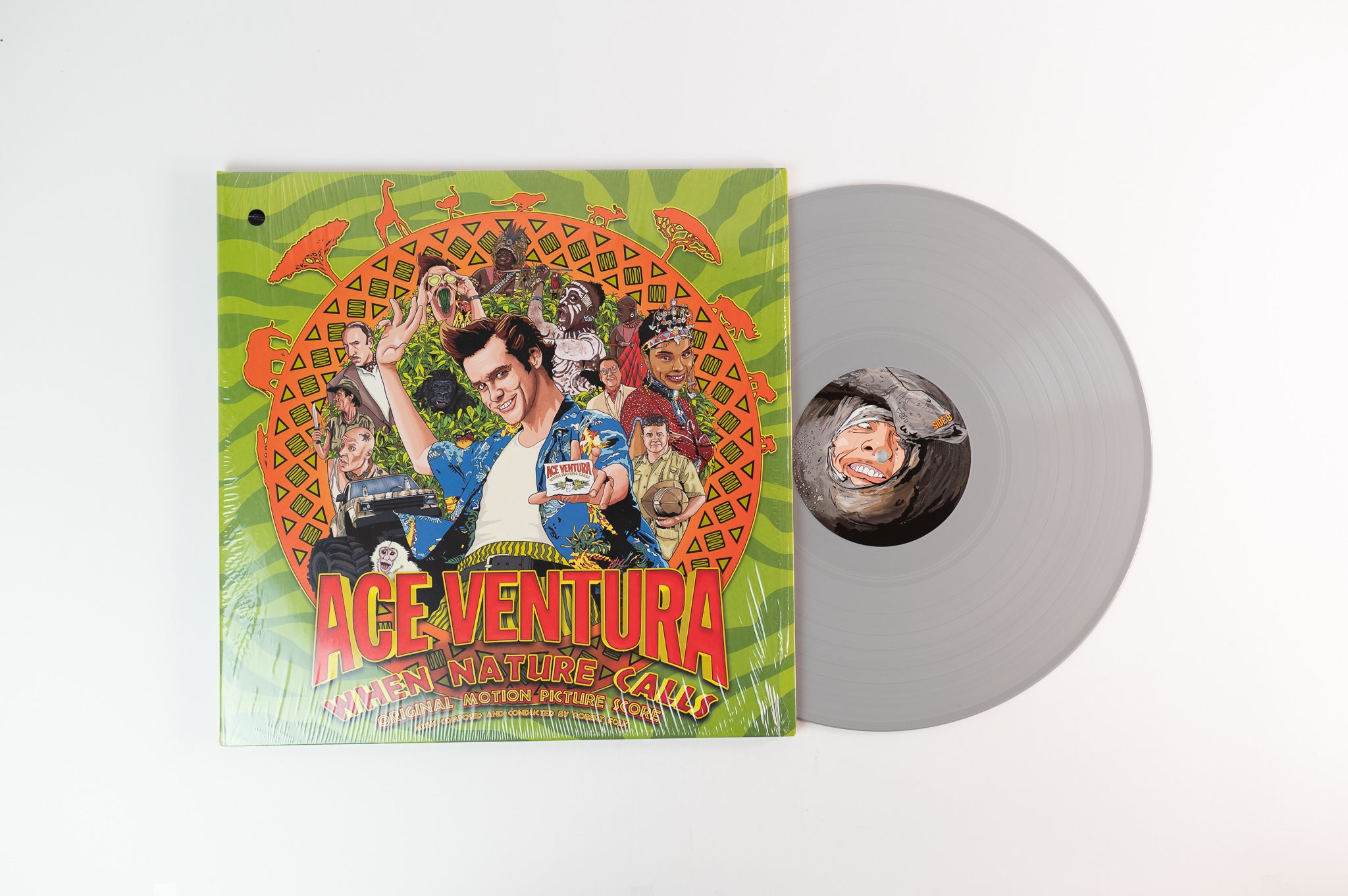Robert Folk - Ace Ventura: When Nature Calls (Original Motion Picture Score) on Enjoy The Ride Records - "Rhino Grey" Colored Vinyl