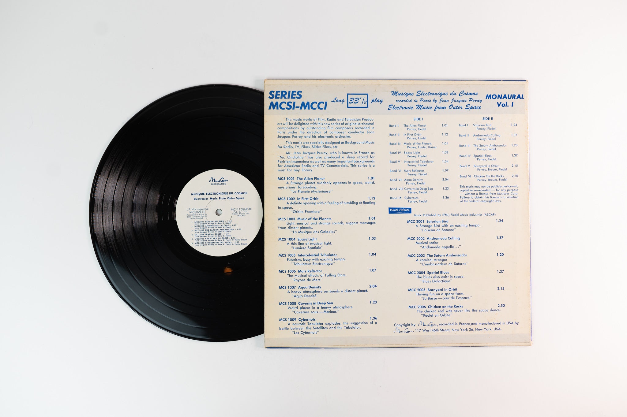 Jean-Jacques Perrey - Musique Electronique Du Cosmos (Electronic Music From Outer Space) on MusiCues