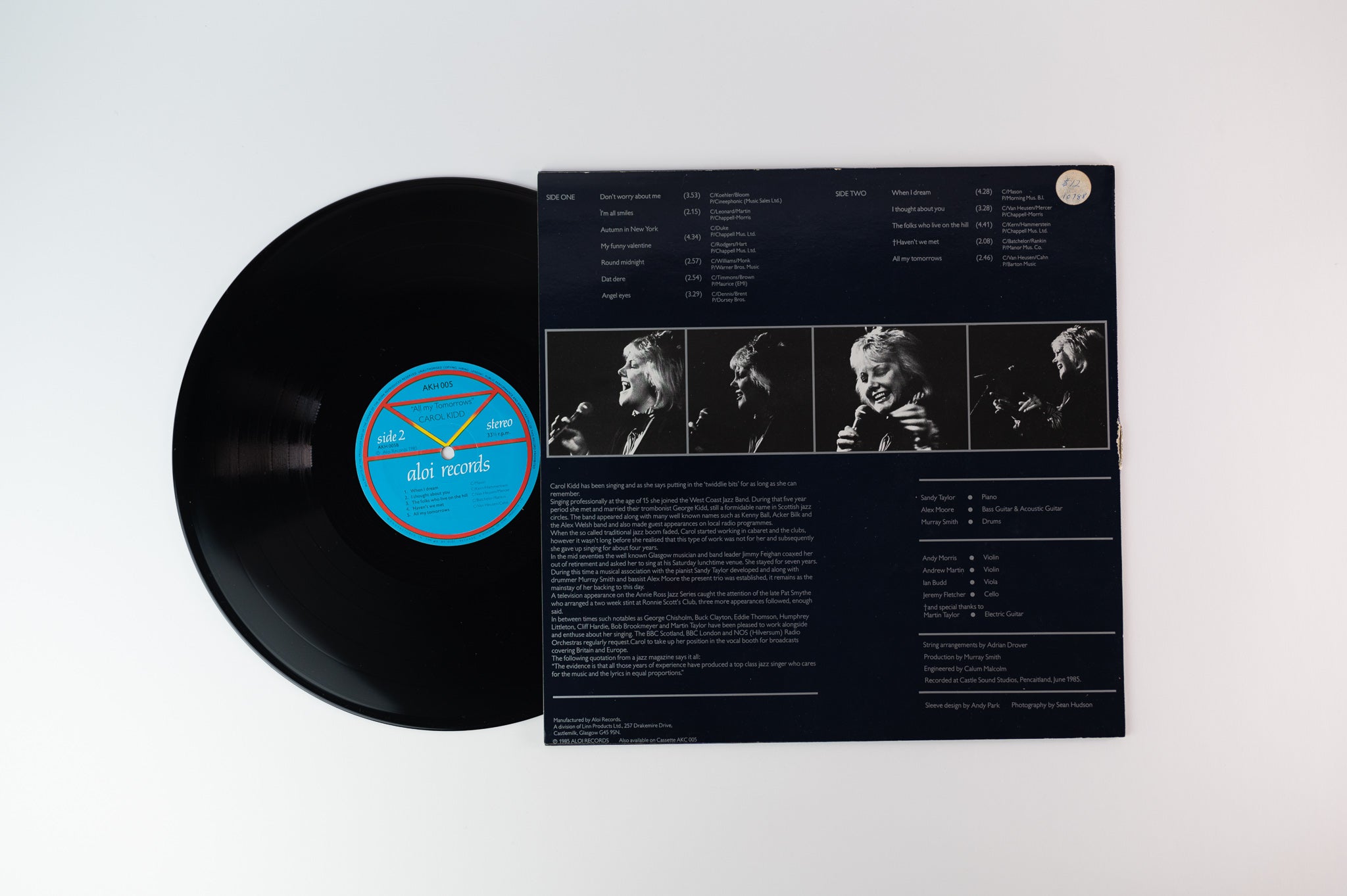 Carol Kidd - All My Tomorrows on Aloi Records