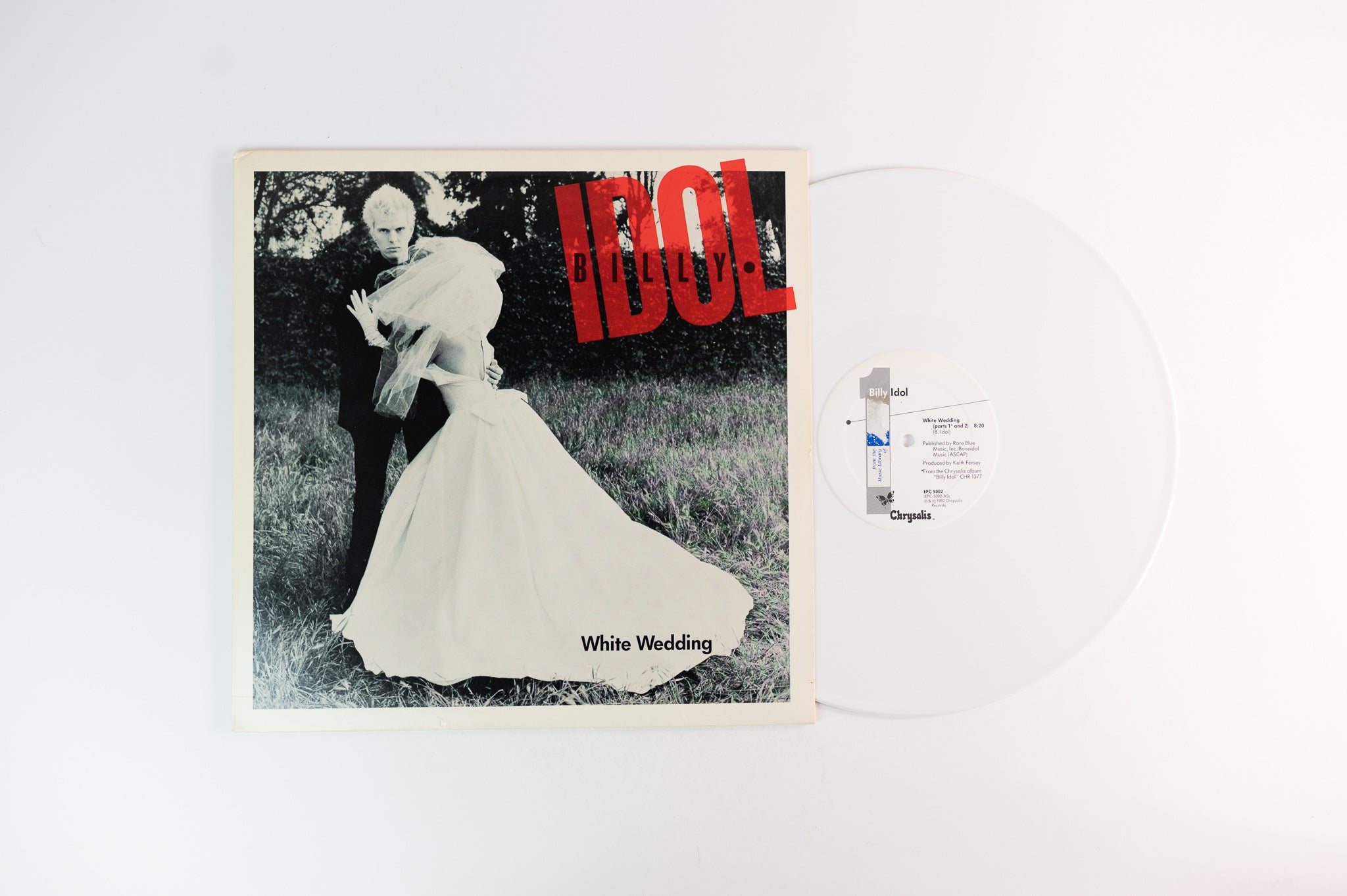 Billy Idol - White Wedding on Chrysalis Limited White Vinyl 12