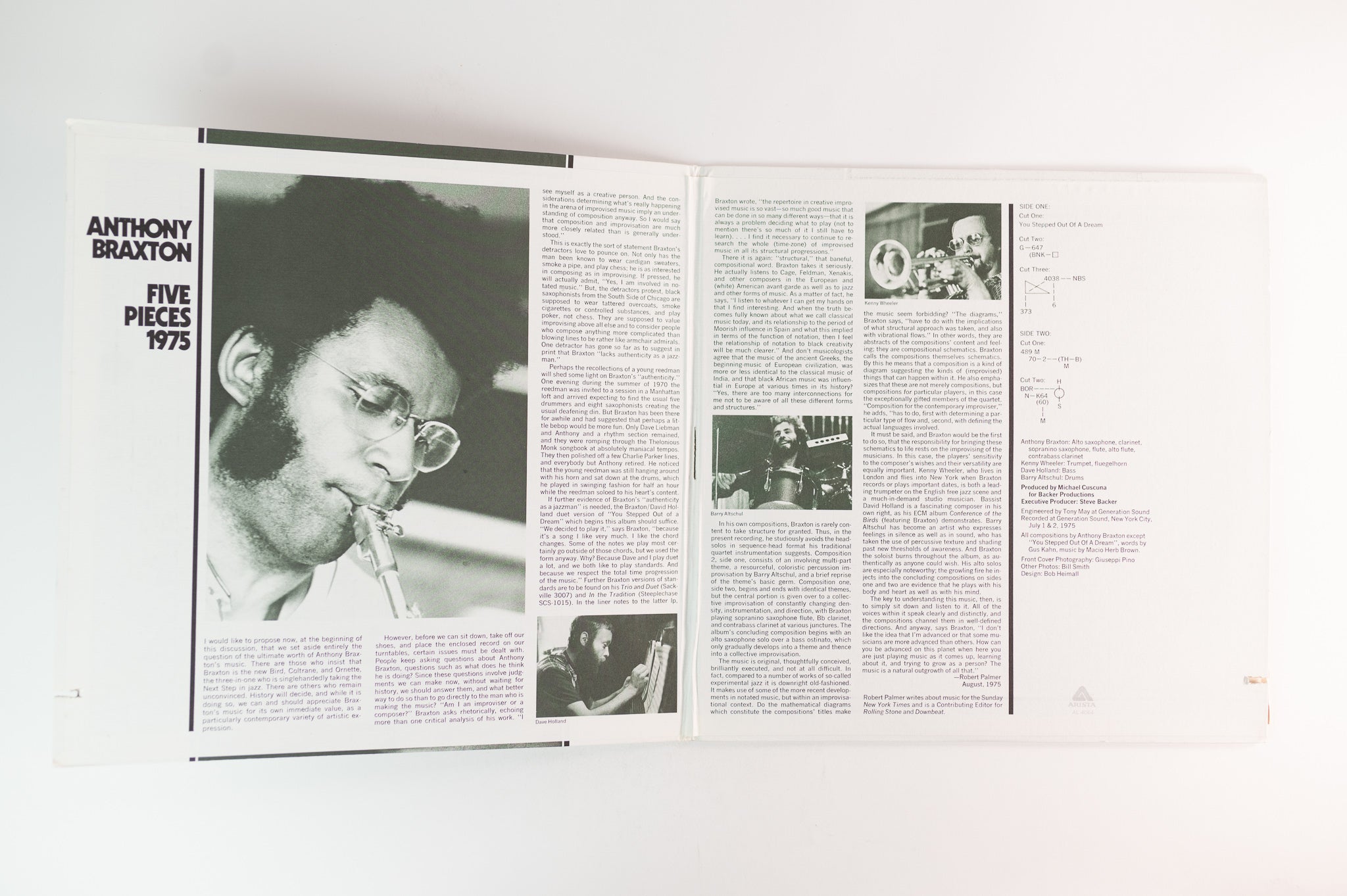 Anthony Braxton - Five Pieces 1975 on Arista