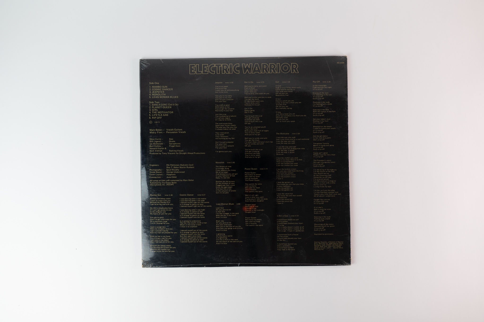 T. Rex - Electric Warrior on Reprise Sealed