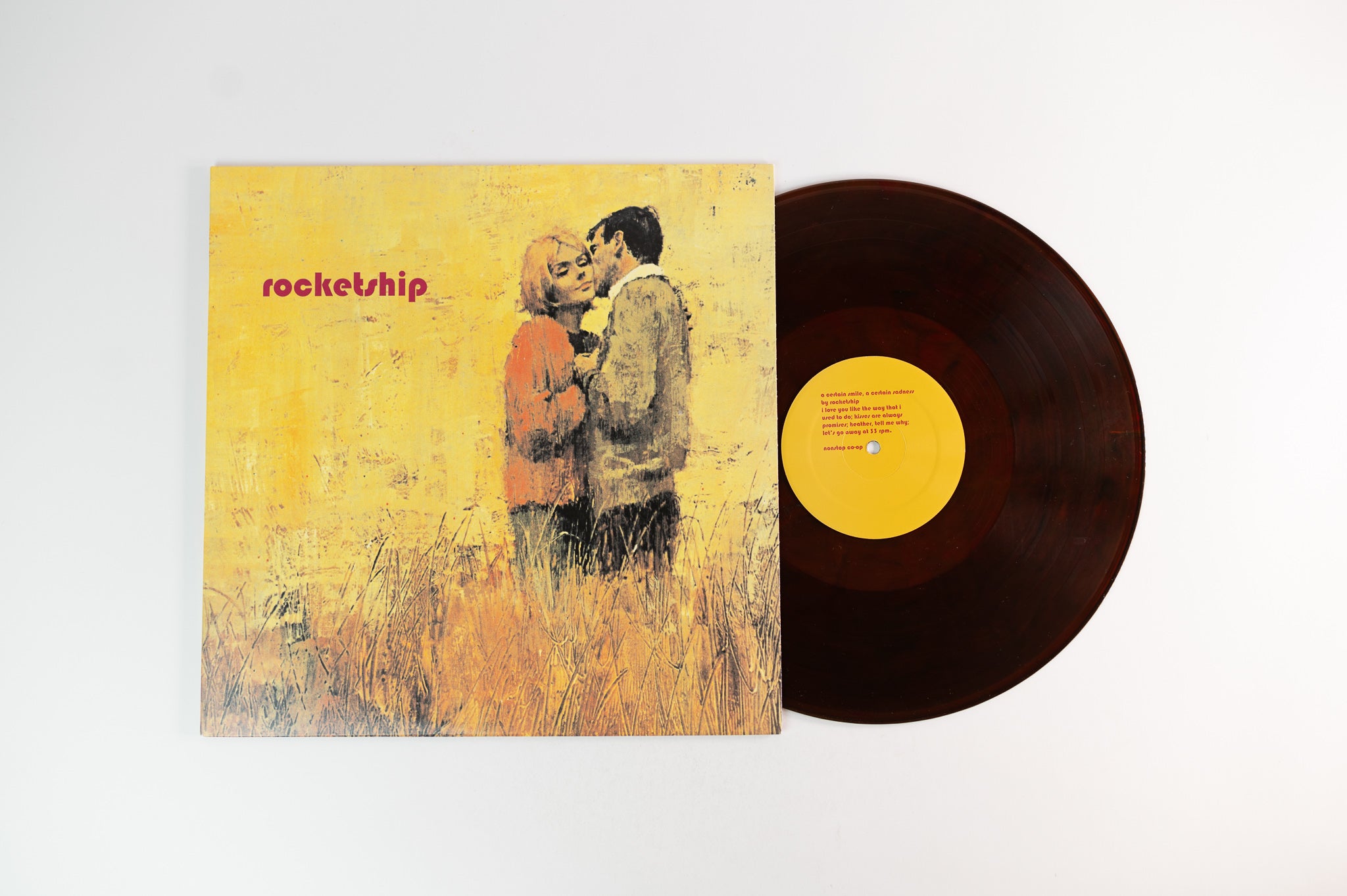 Rocketship - A Certain Smile, A Certain Sadness on Nonstop Co-Op Brown Vinyl Reissue