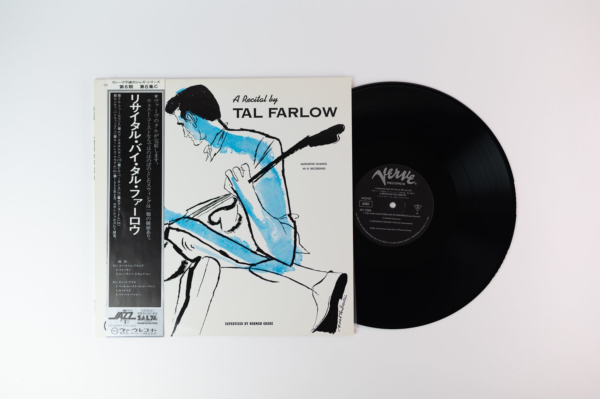 Tal Farlow - A Recital By Tal Farlow on Verve Japanese Reissue with Obi Strip