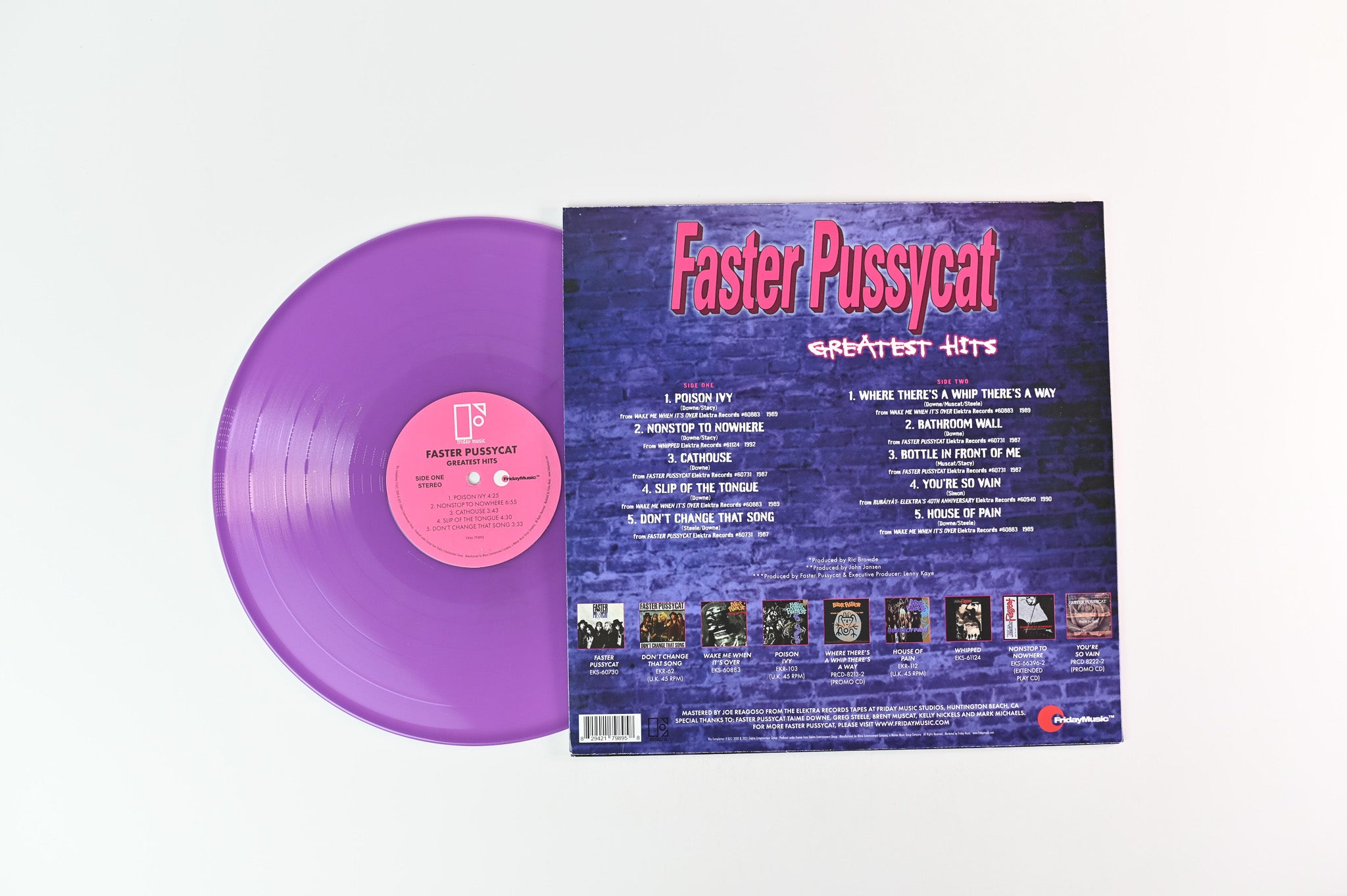 Faster Pussycat - Greatest Hits on Friday Music Ltd Purple Vinyl Reissue