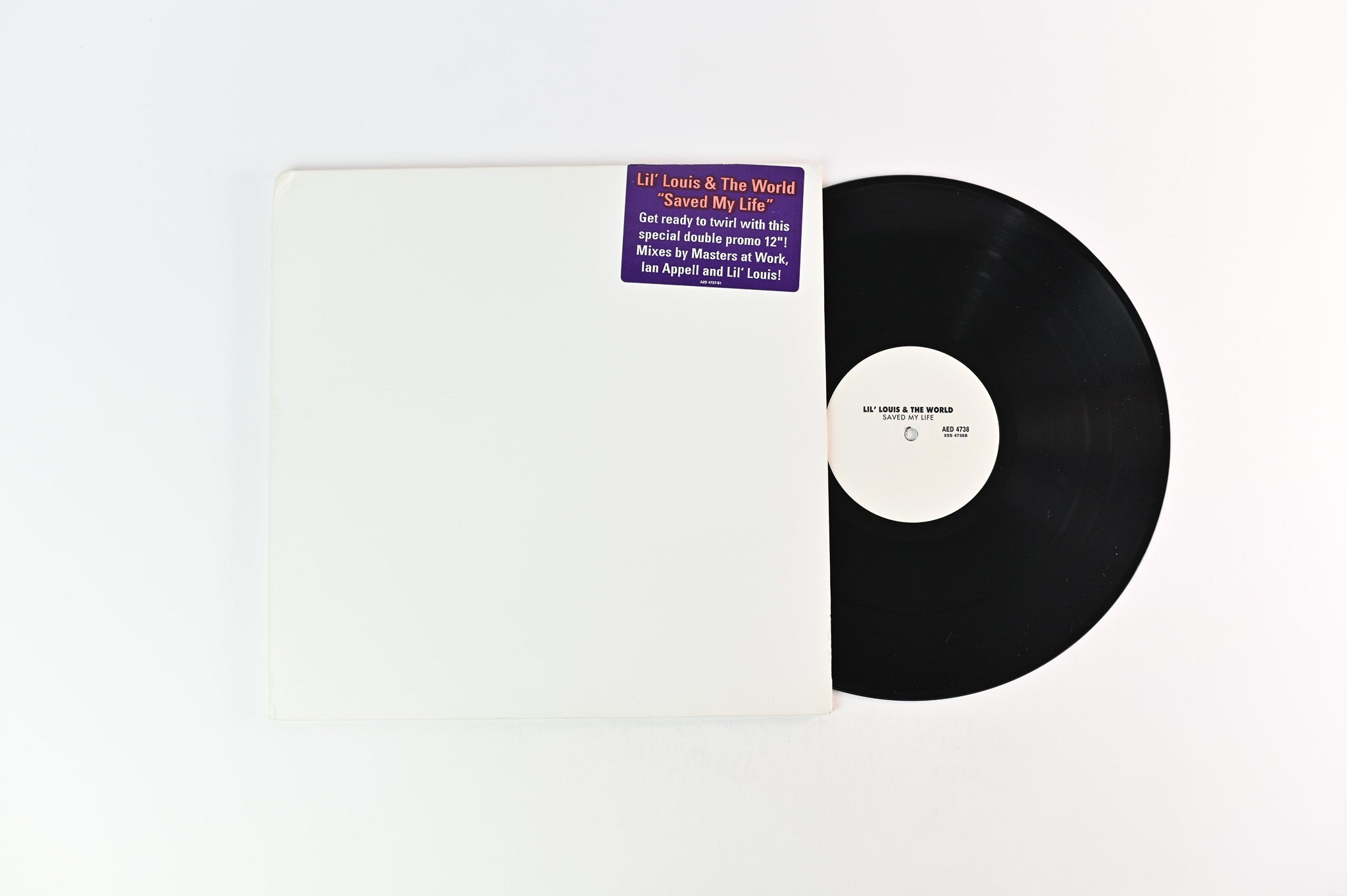 Lil' Louis & The World - Saved My Life on Epic Promo 2 X 12"