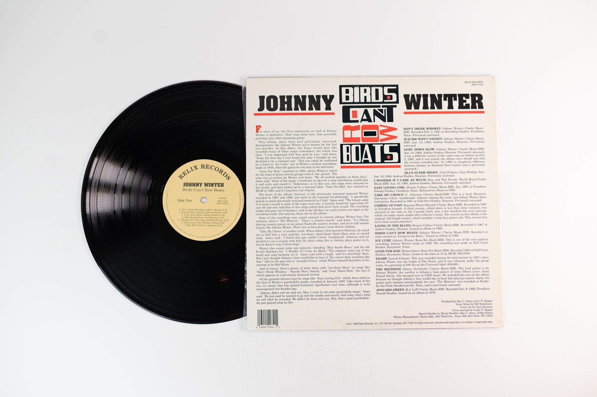 Johnny Winter - Birds Can't Row Boats on Relix