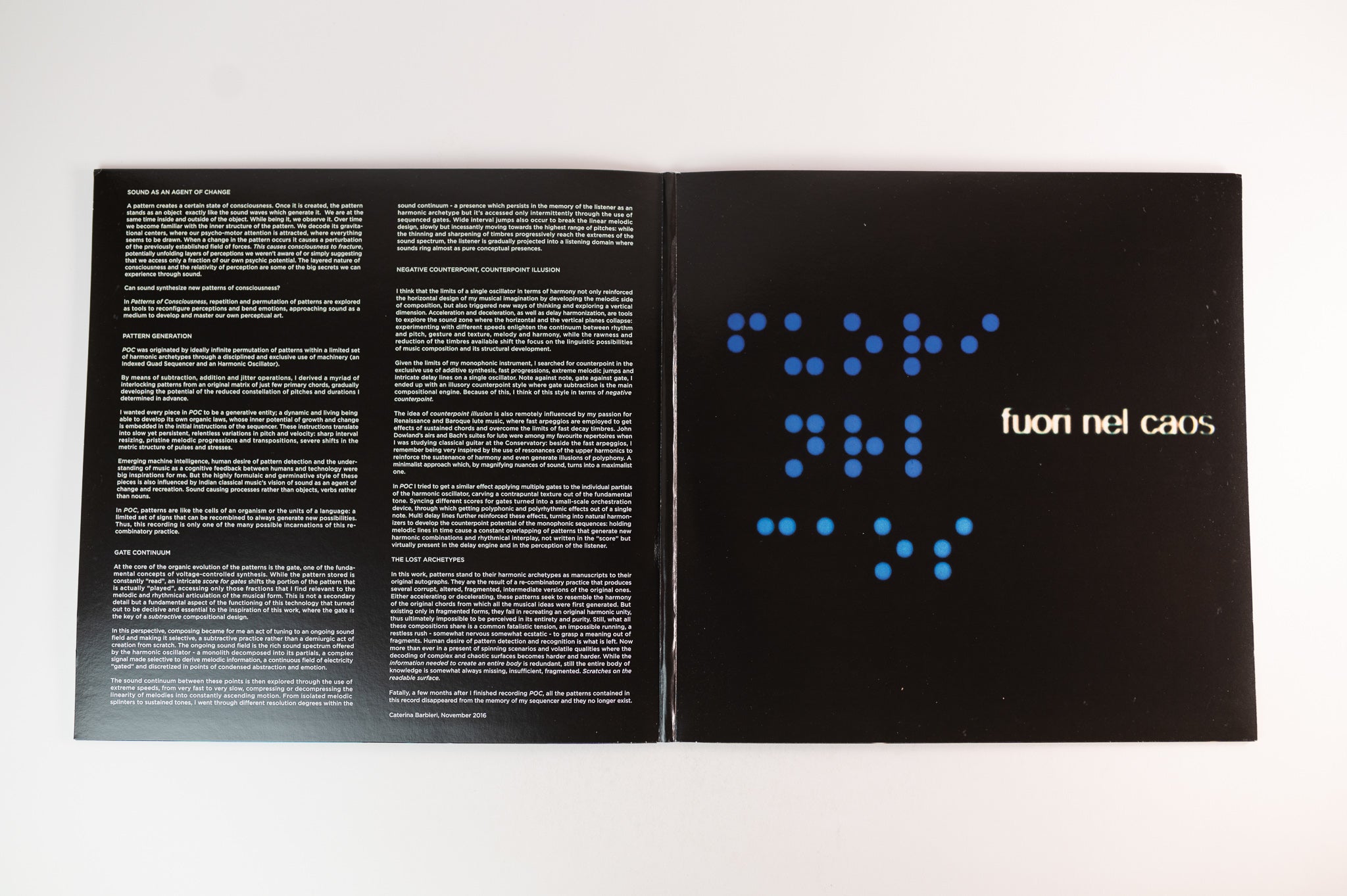 Caterina Barbieri - Patterns Of Consciousness on Important Ltd Clear Vinyl Reissue