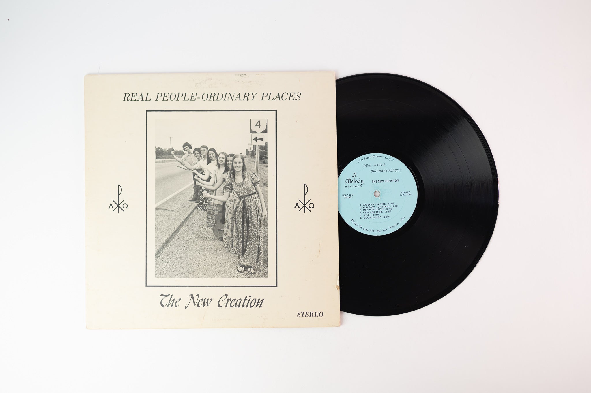 The New Creation - Real People - Ordinary Places on Melody Records - Private press