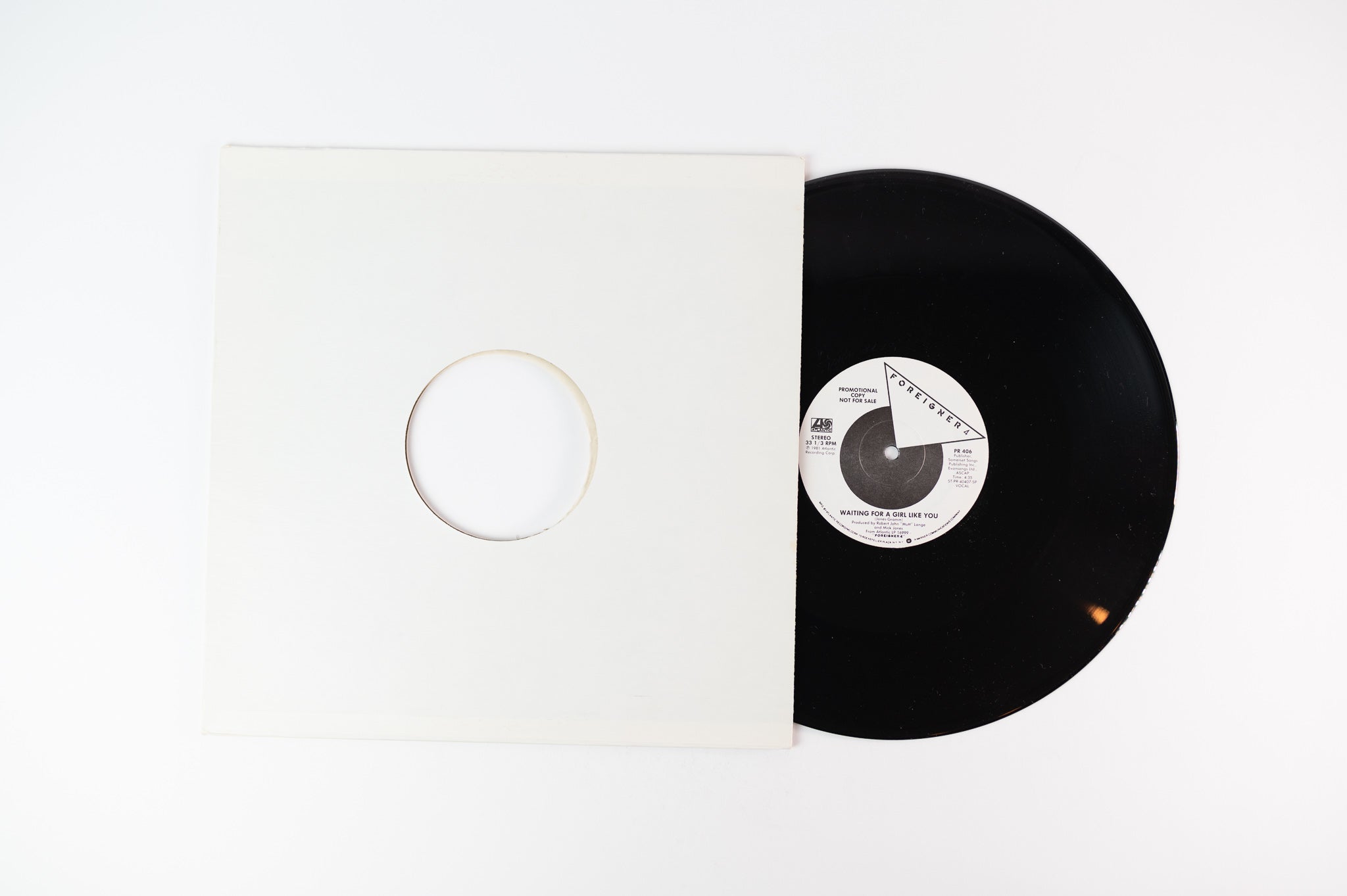 Foreigner - Waiting For A Girl Like You on Atlantic Promo 12" Single