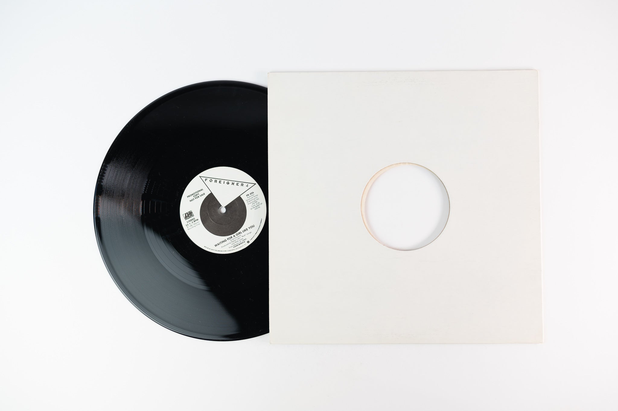 Foreigner - Waiting For A Girl Like You on Atlantic Promo 12" Single