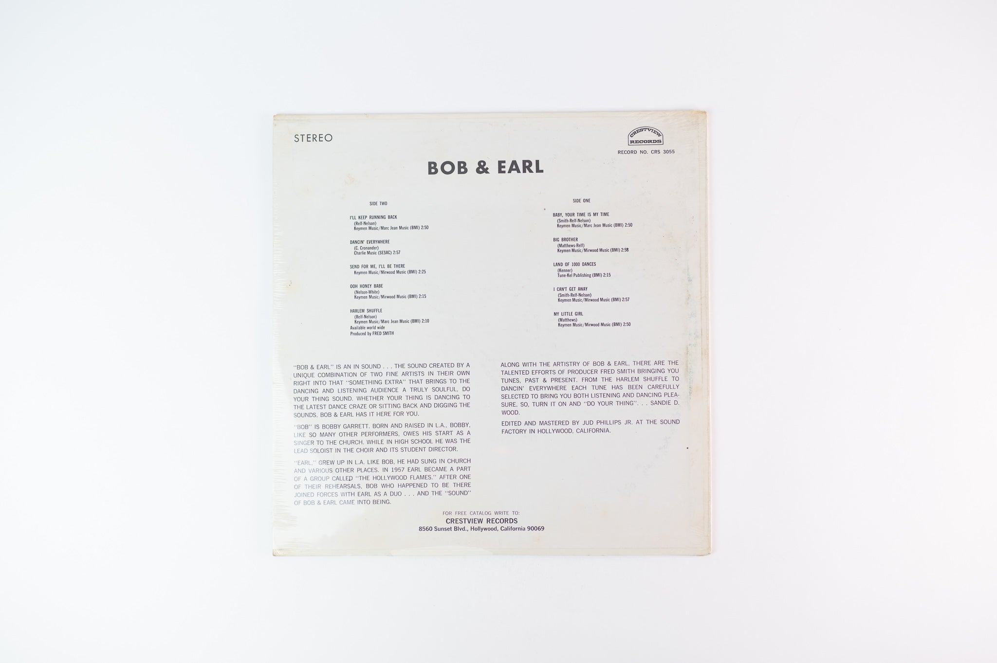 Bob & Earl - Bob & Earl on Crestview Sealed