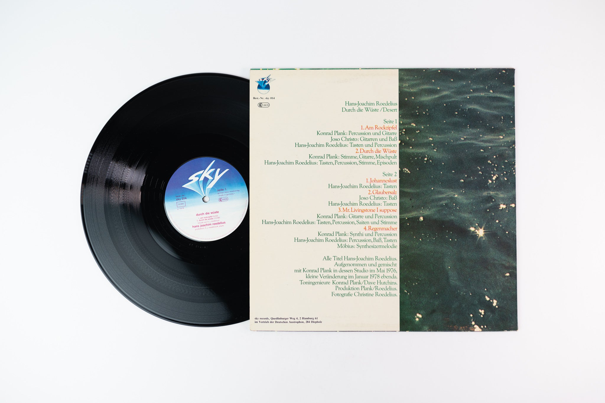 Hans-Joachim Roedelius - Durch Die Wüste on Sky German Pressing