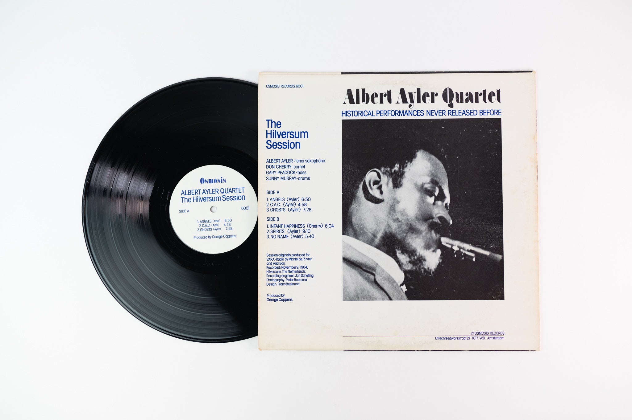 Albert Ayler Quartet - The Hilversum Session on Osmosis Dutch Pressing