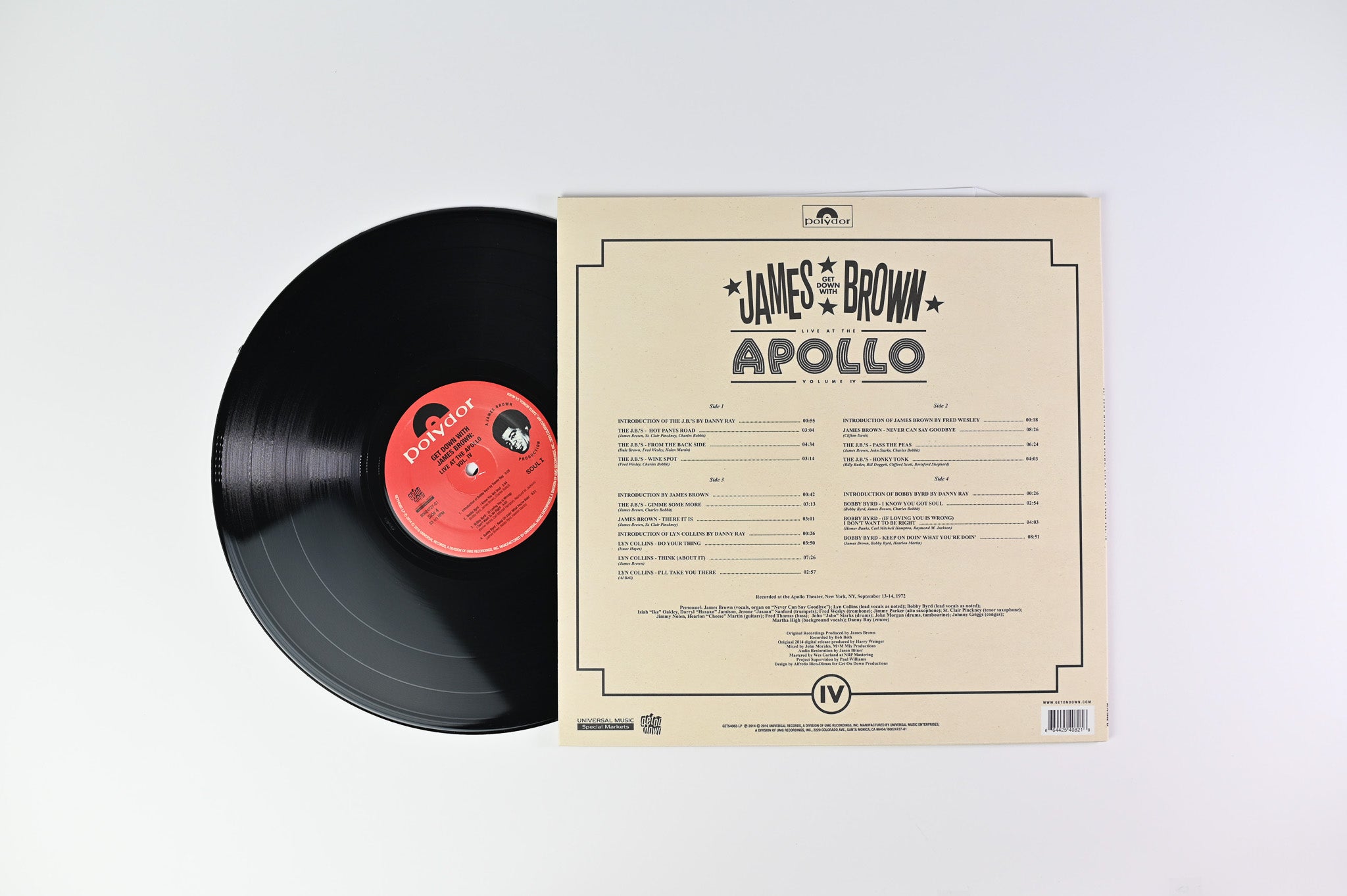 James Brown - Live At The Apollo Volume IV Polydor Get on Down RSD 2016