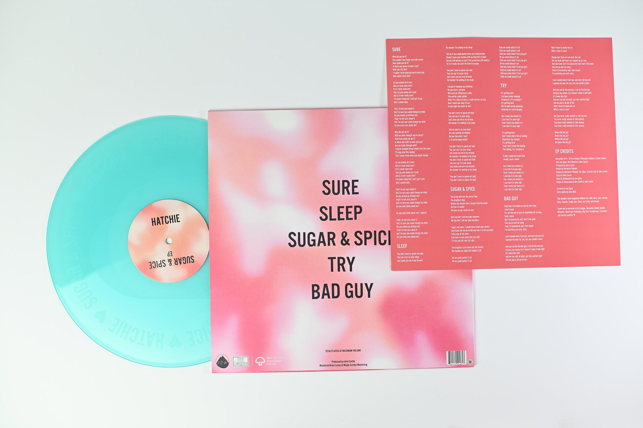 Hatchie - Sugar & Spice on Double Double Whammy Single Sided Etched Electric Blue Reissue