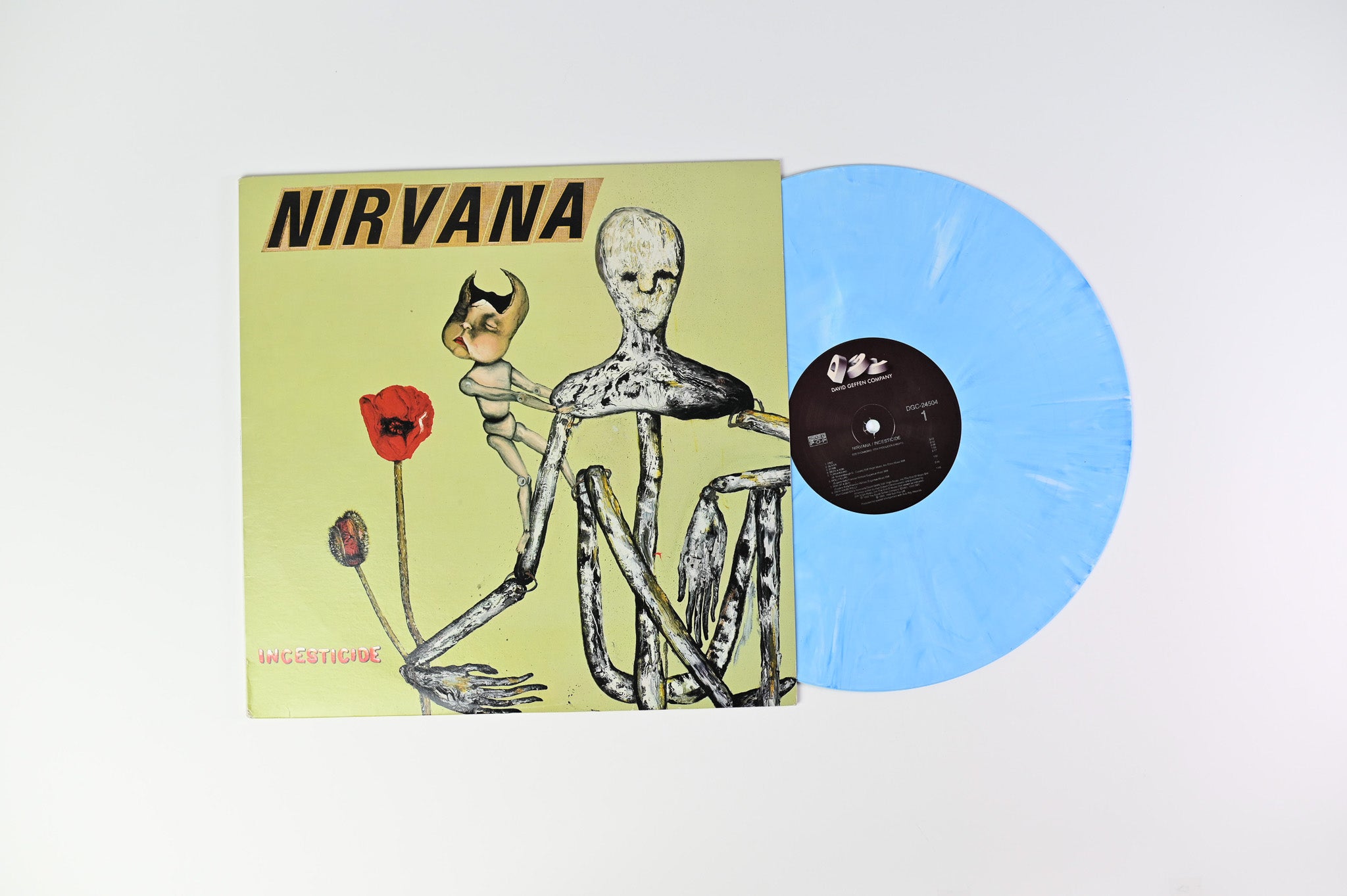 Nirvana - Incesticide on Geffen Ltd Blue Pale 1992 Pressing