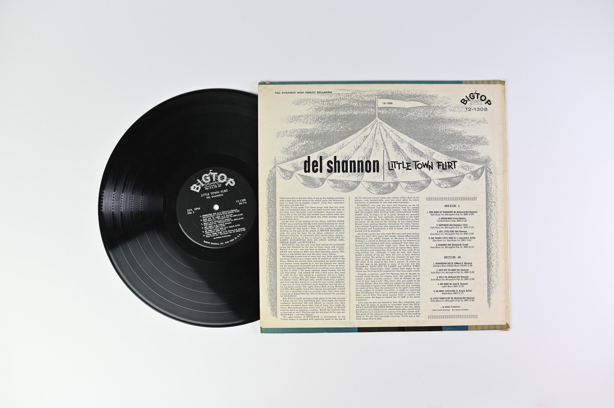 Del Shannon - Little Town Flirt on Bigtop